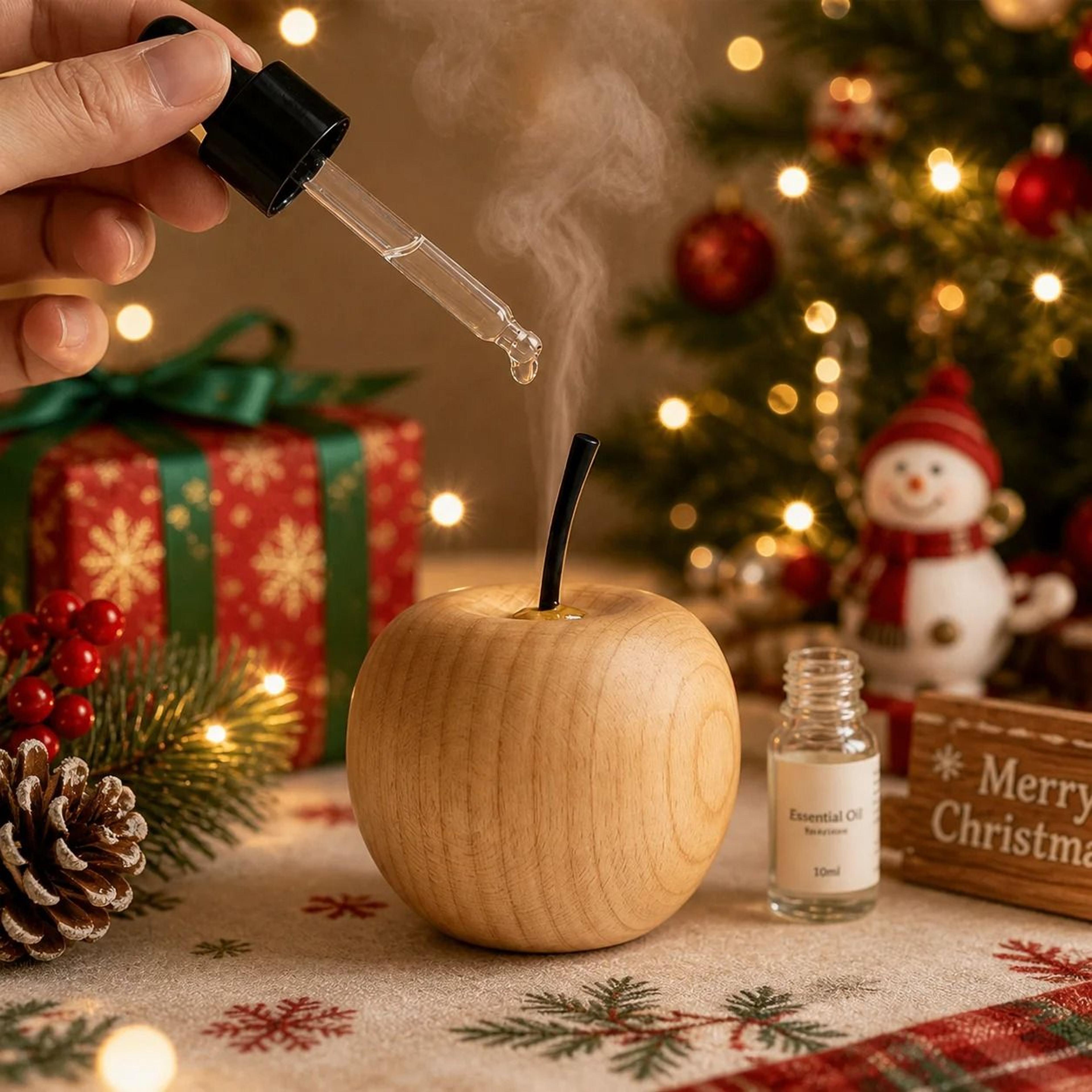 natural wooden essential oil diffuser (mini portable fragrance diffuser)