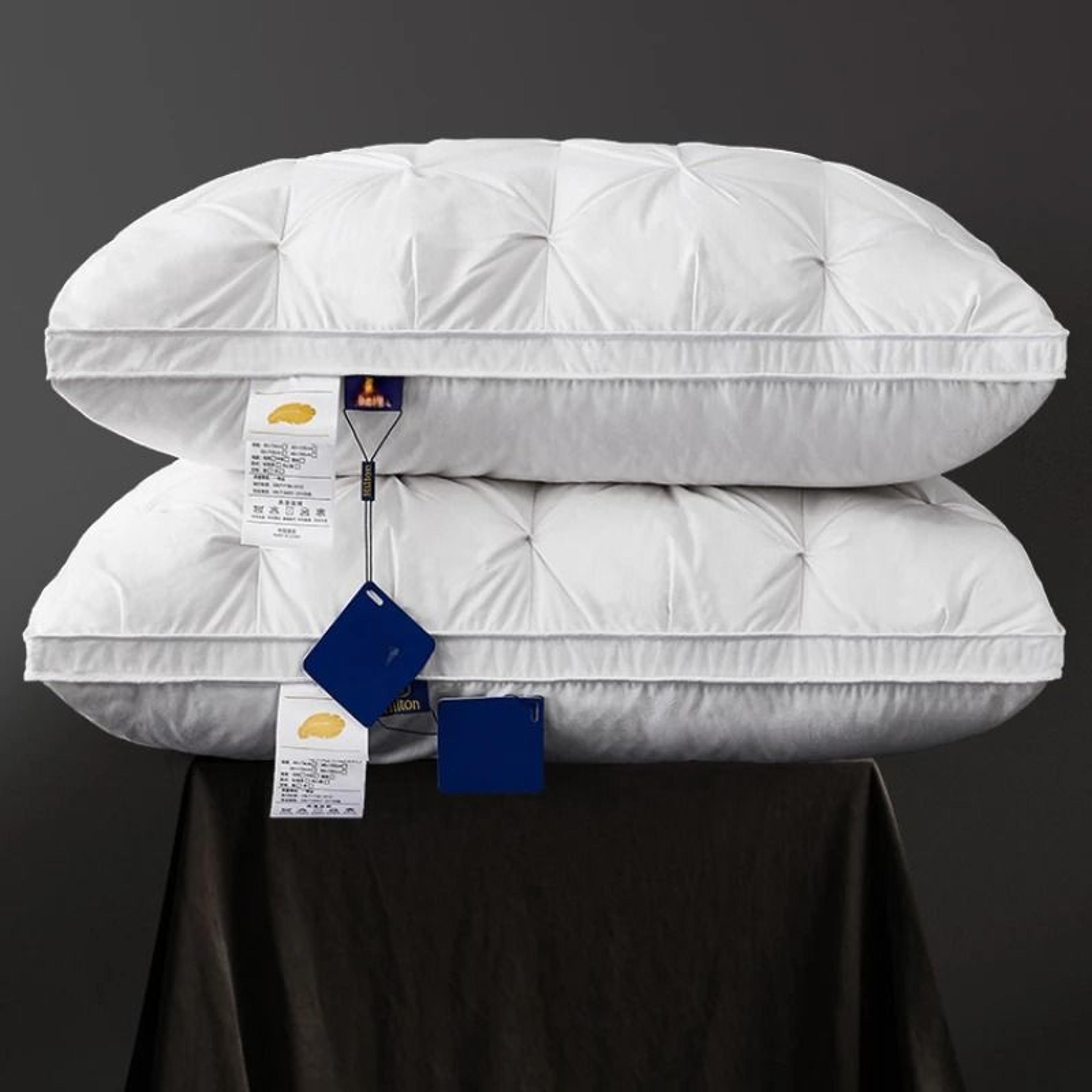 5-star hotel 95% white goose down pillow (pure cotton cover)
