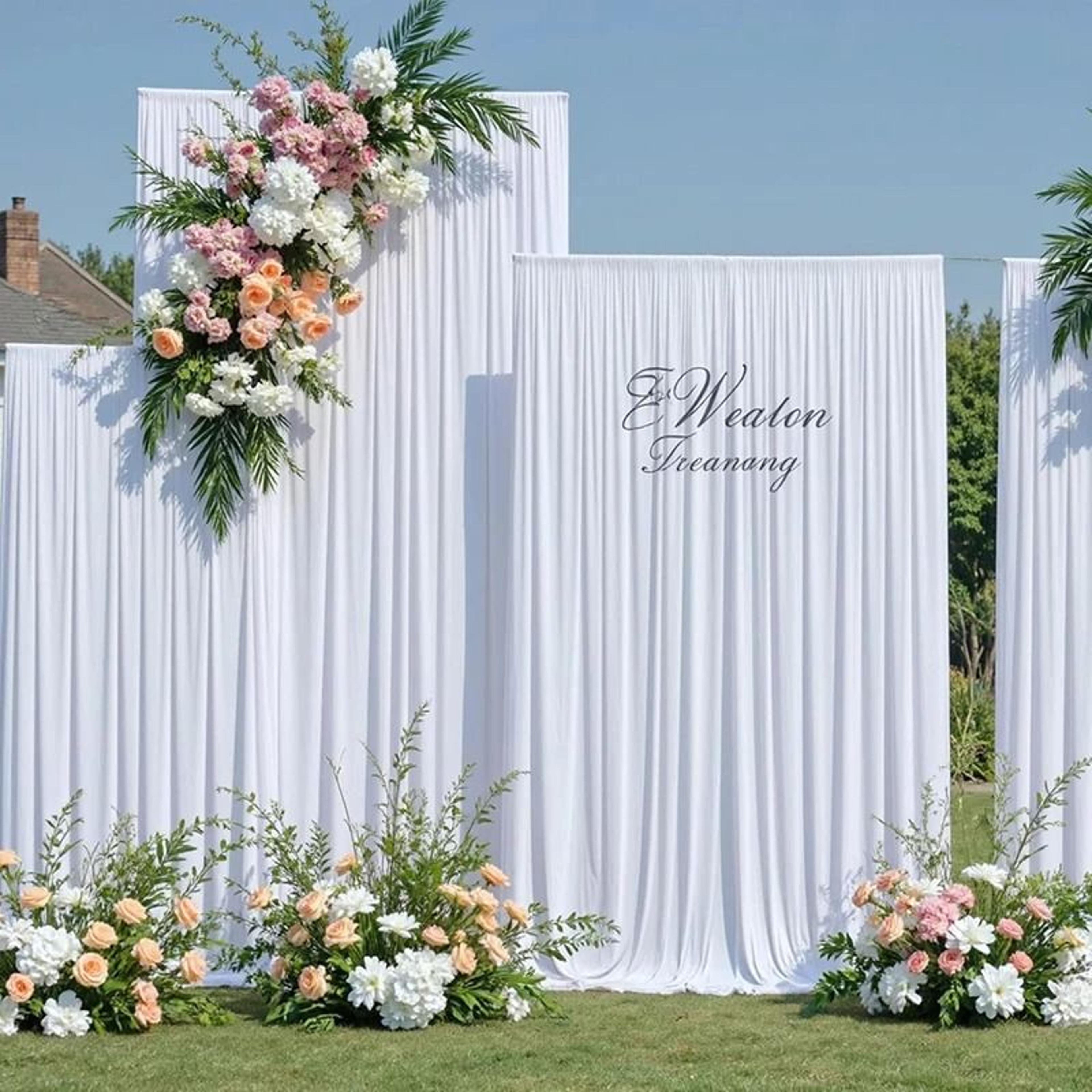 1 panel 5ftx10ft wrinkle free black backdrop curtain (polyester photo drape for weddings & stage decor)