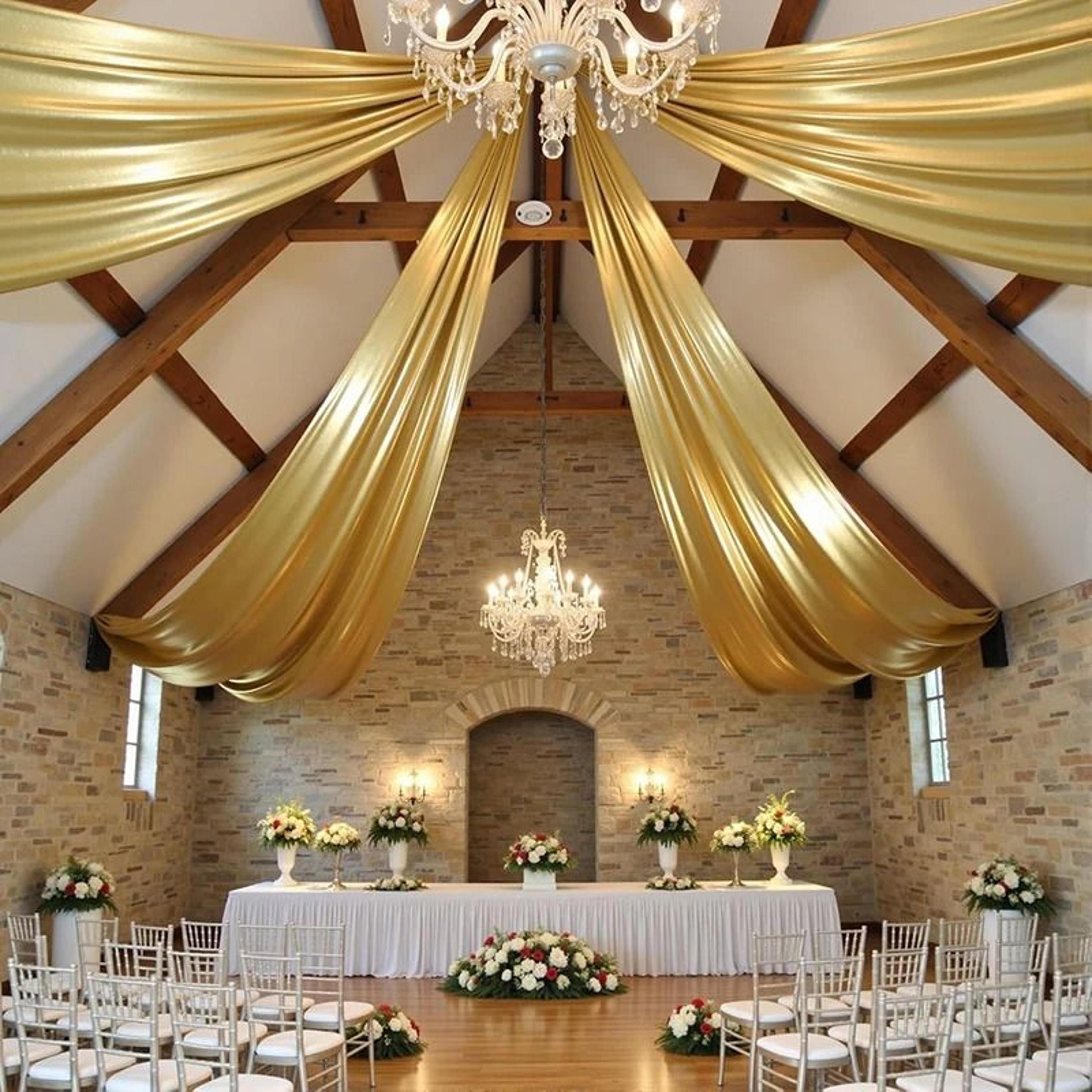 satin backdrop curtain & ceiling drape (silky party decor for weddings & birthdays)