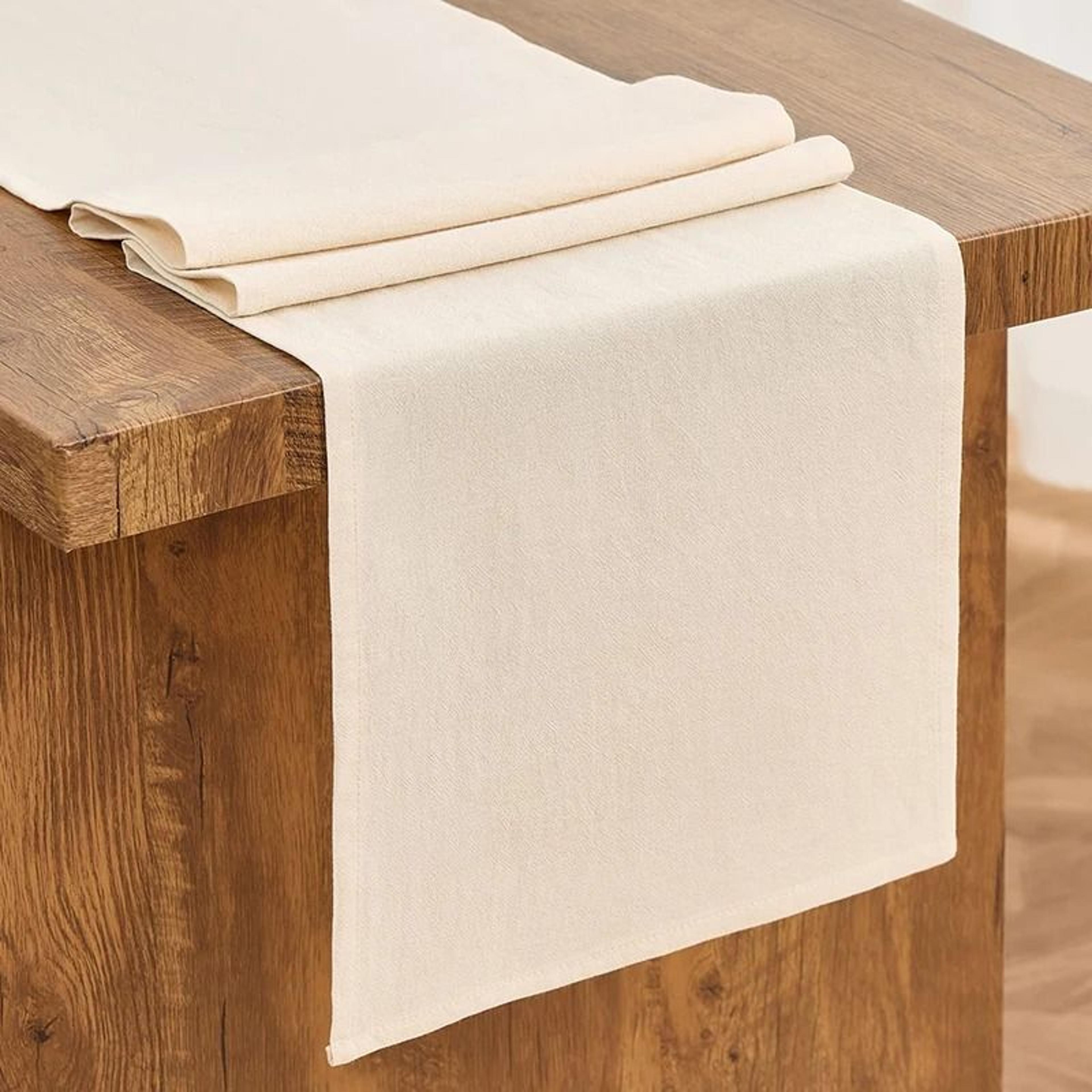100% cotton christmas table runner (rustic thanksgiving & autumn kitchen dining table cover)