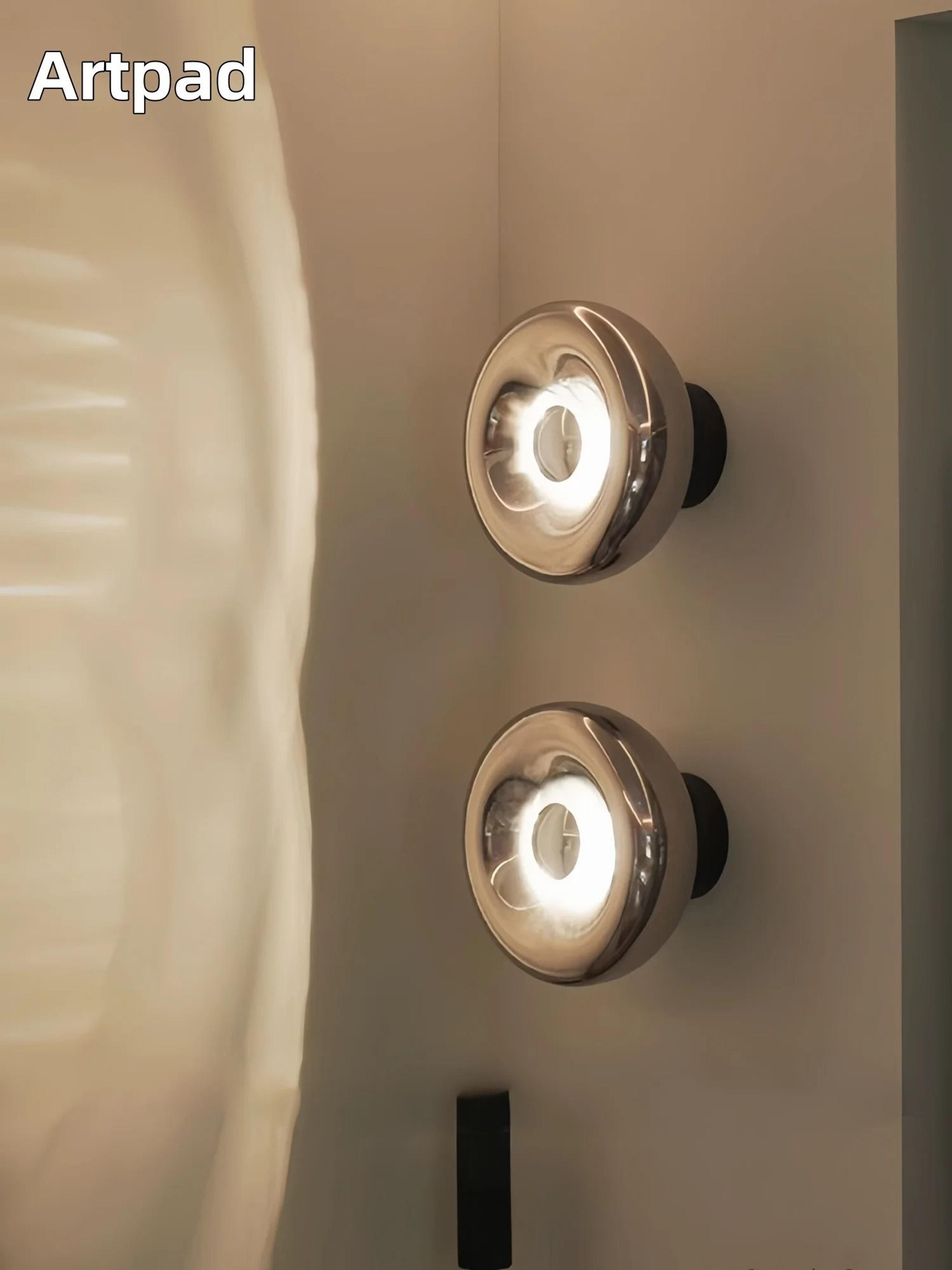 modern lava wall light (bauhaus creative melting globe sconce for living room background & bedroom bedside decor)