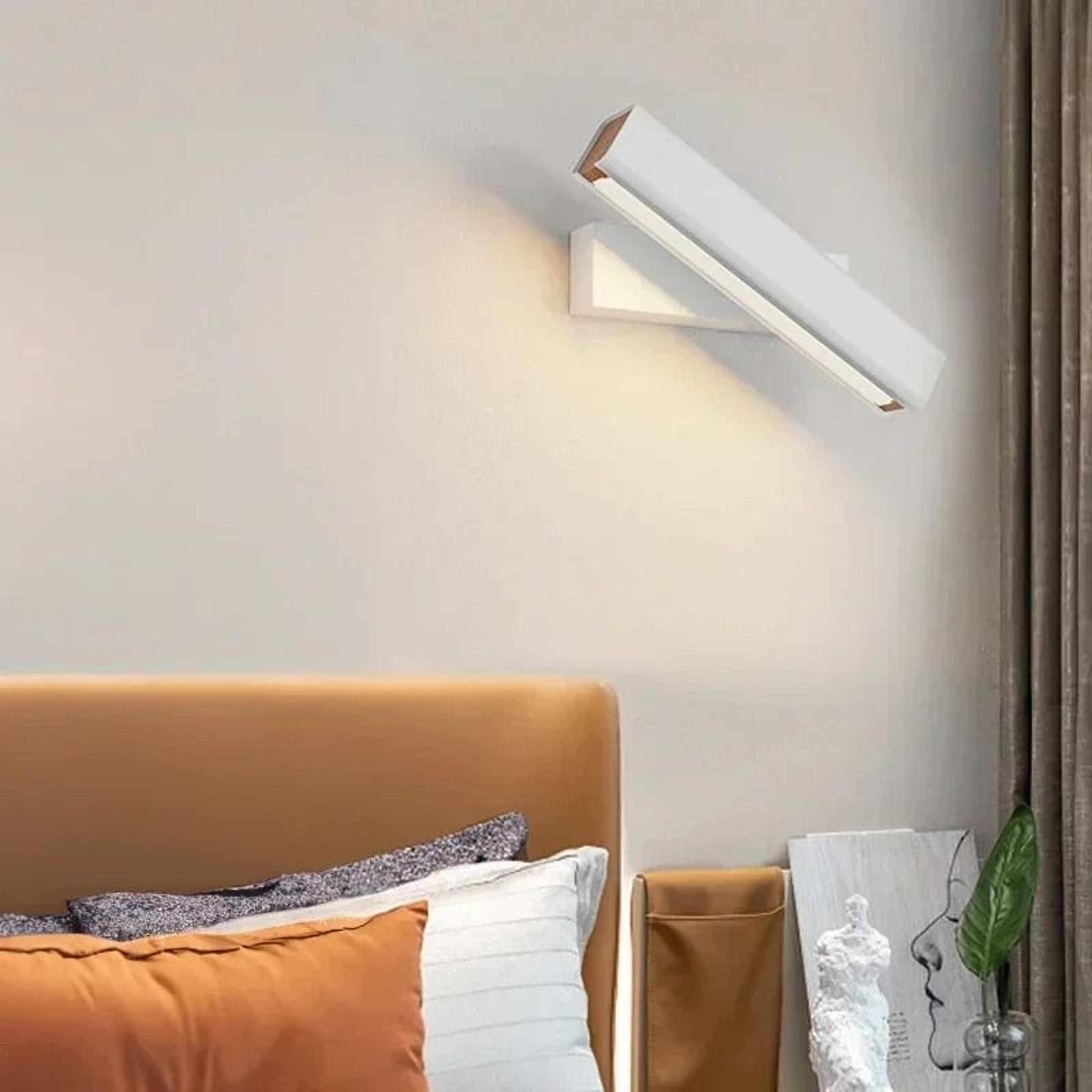 modern 350 rotatable led wall sconce (adjustable swivel lamp for bedroom, corridor & living room)