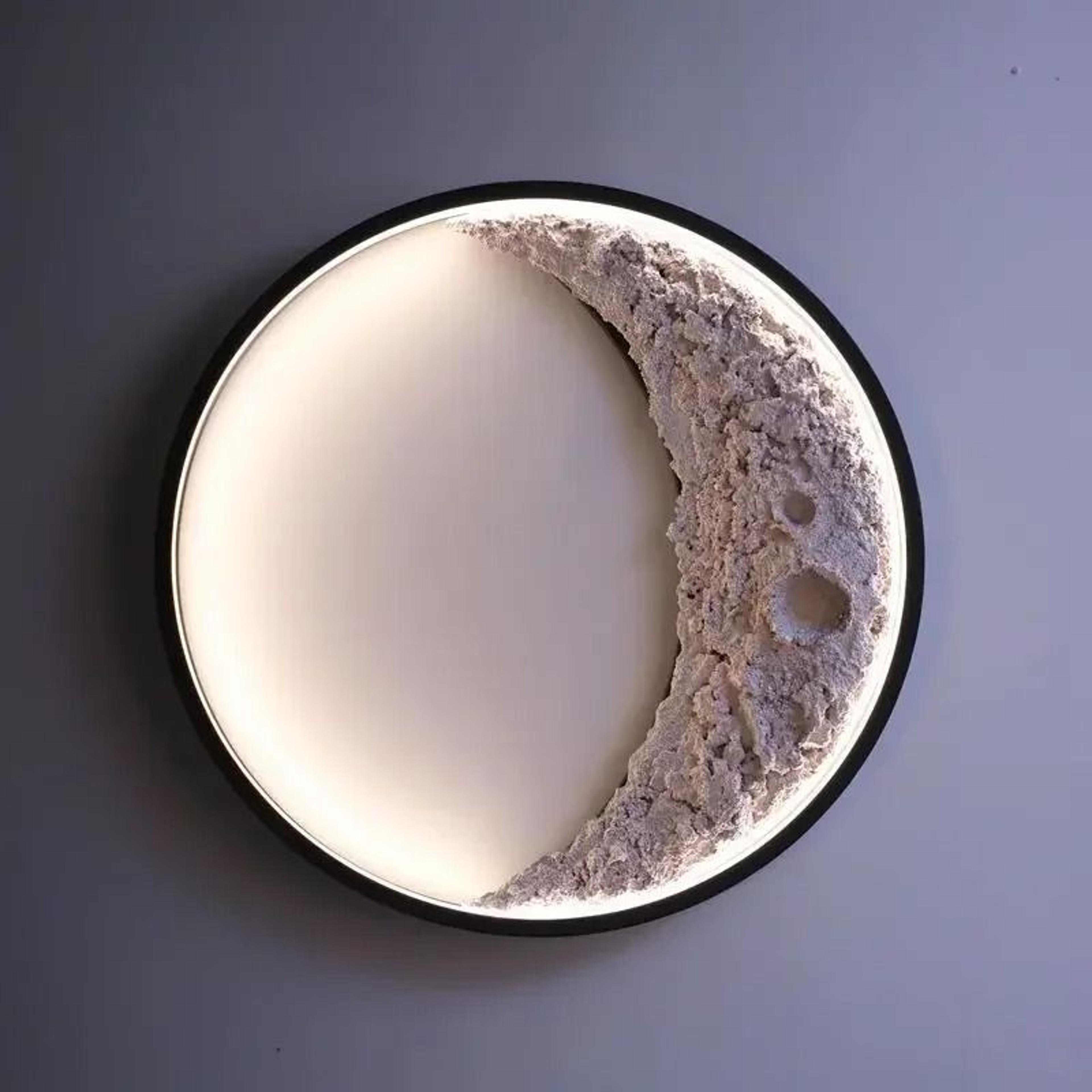 outdoor ip65 waterproof led moon wall light (modern architectural aluminum landscape sconce for garden, terrace & porch)