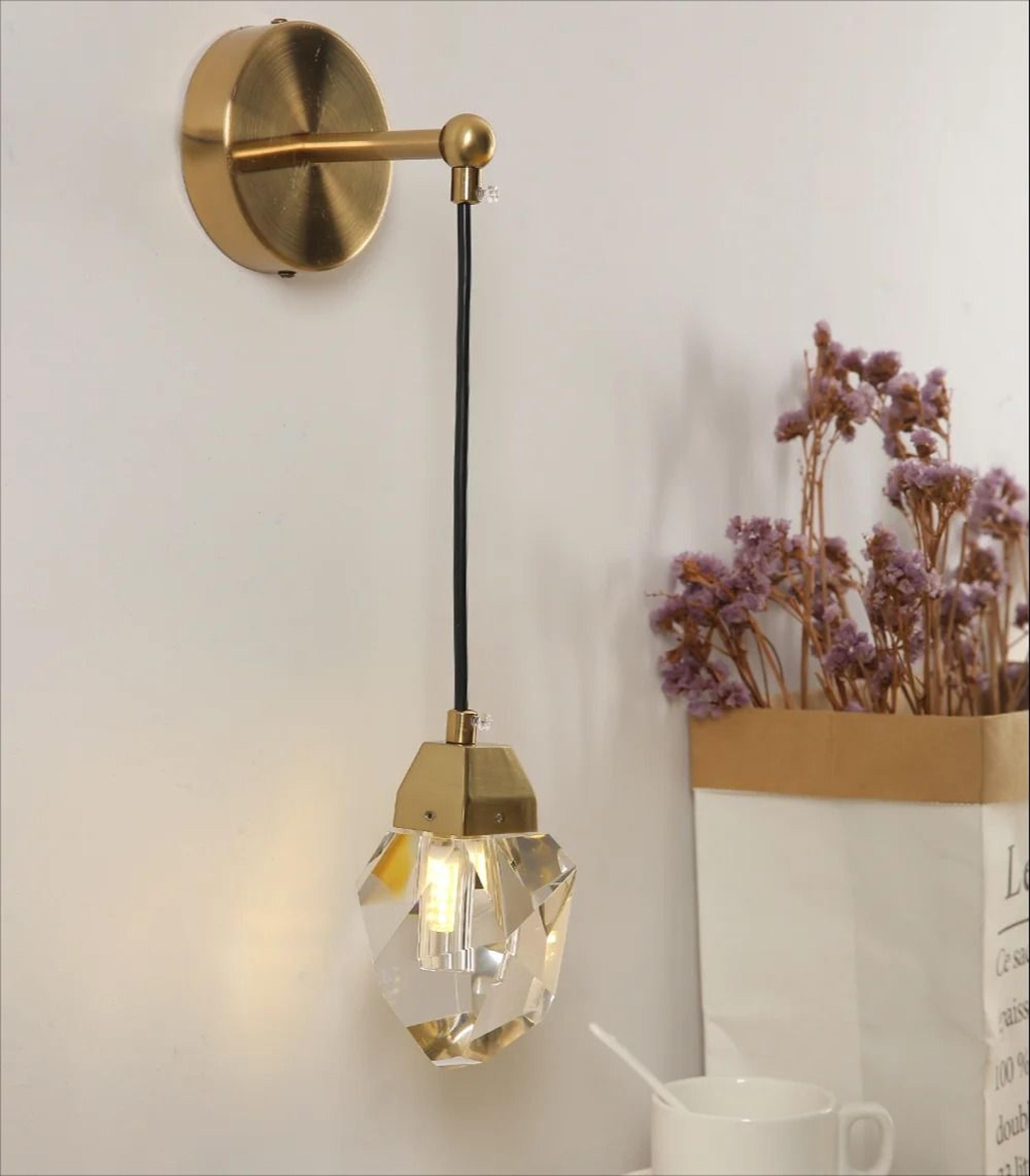 modern luxury gold g9 led wall lamp decorative indoor sconce