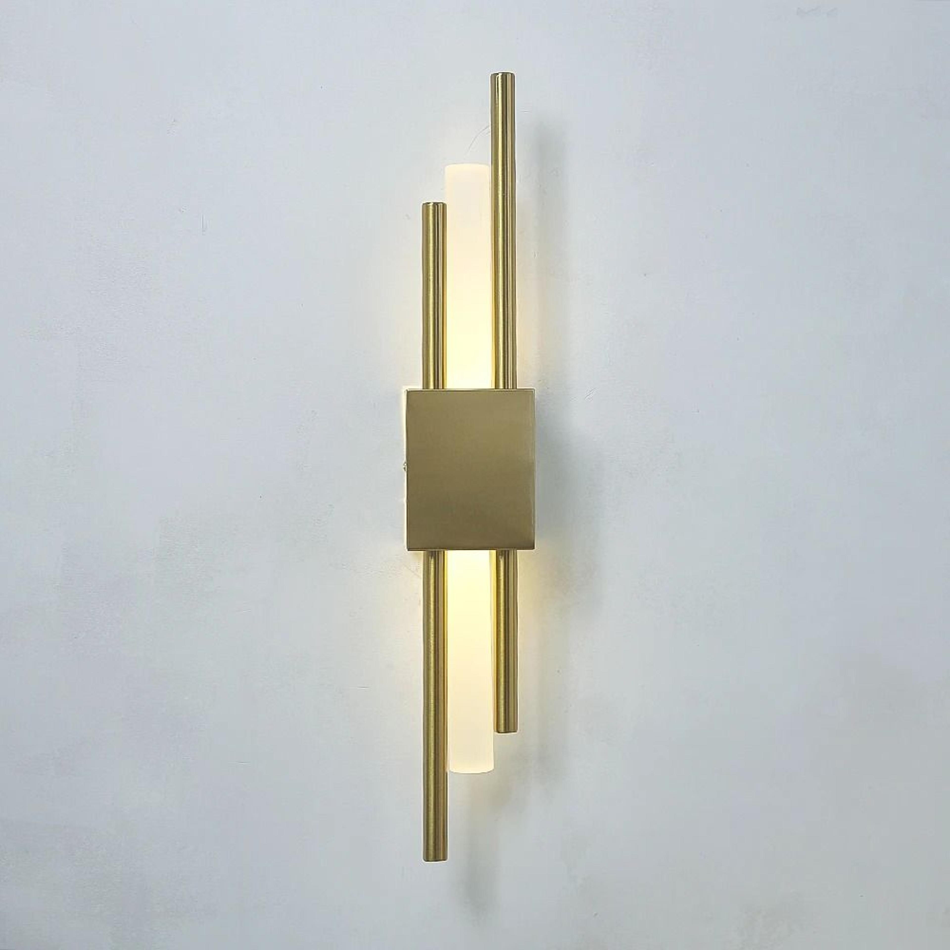 modern led metal acrylic pipe wall lamp sconce