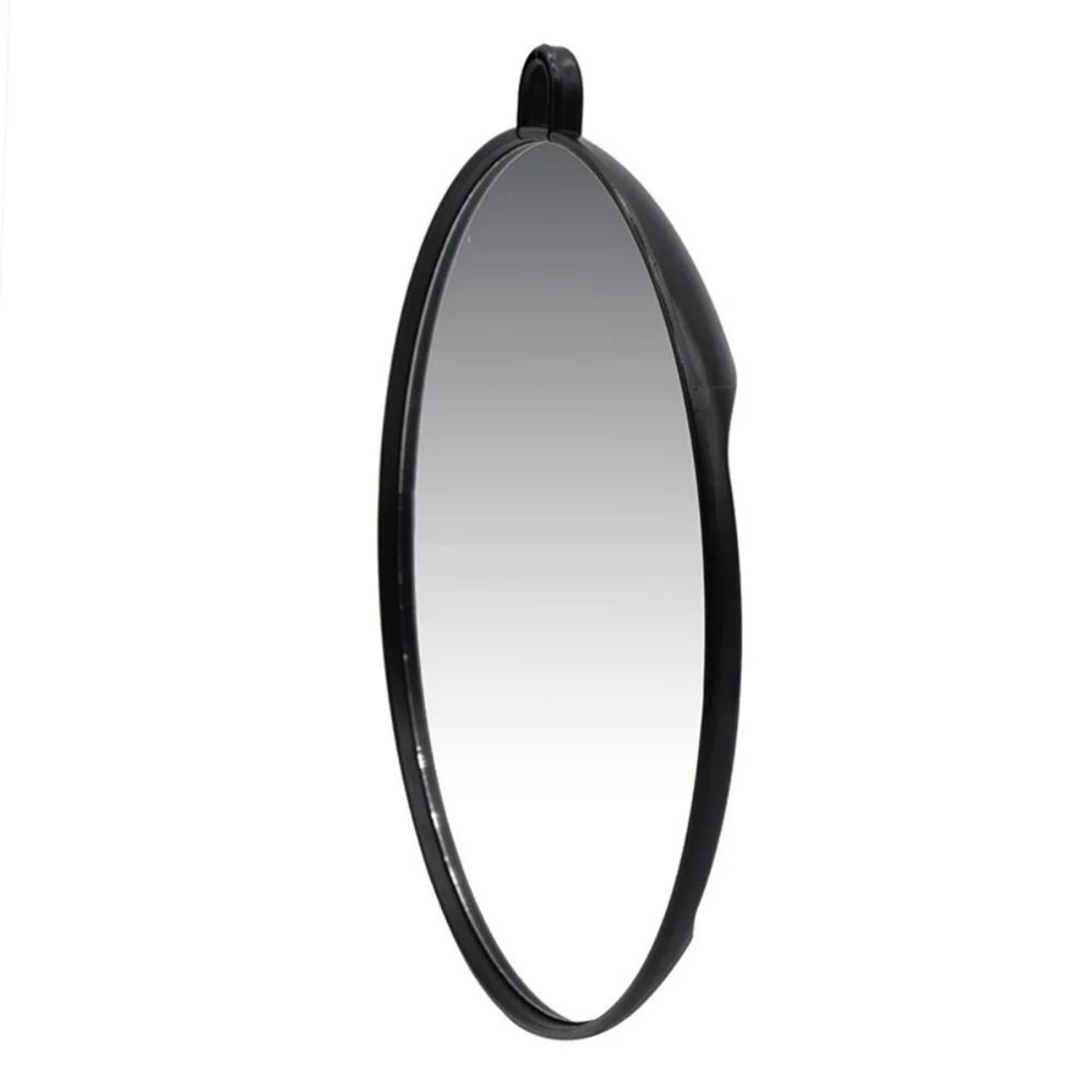 round hd wall hanging & handheld barber makeup mirror 28x28cm