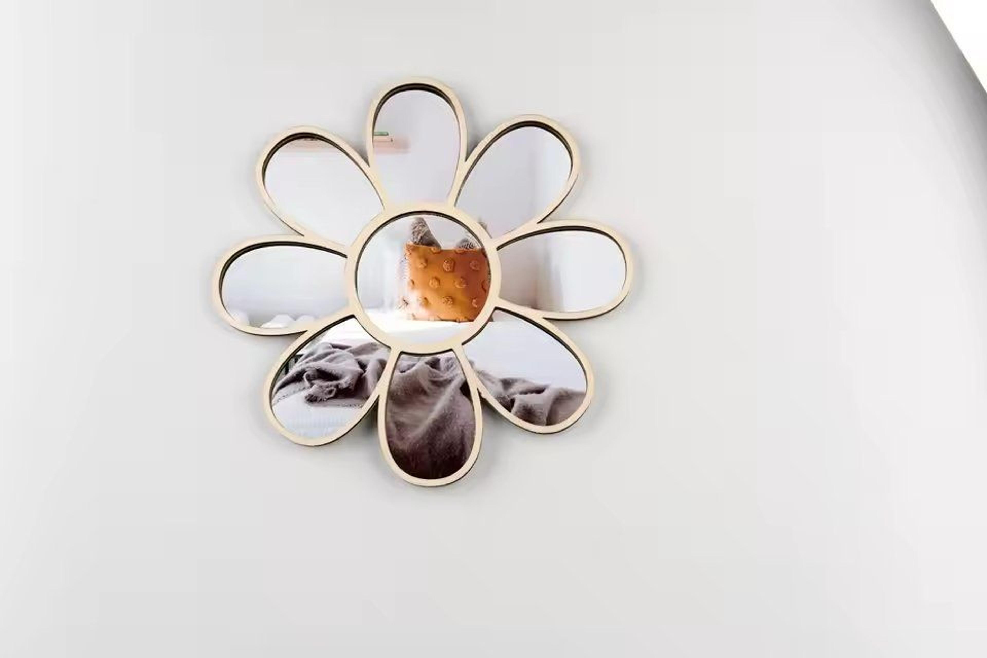bohemian daisy mirror nordic style wall decor for girls room