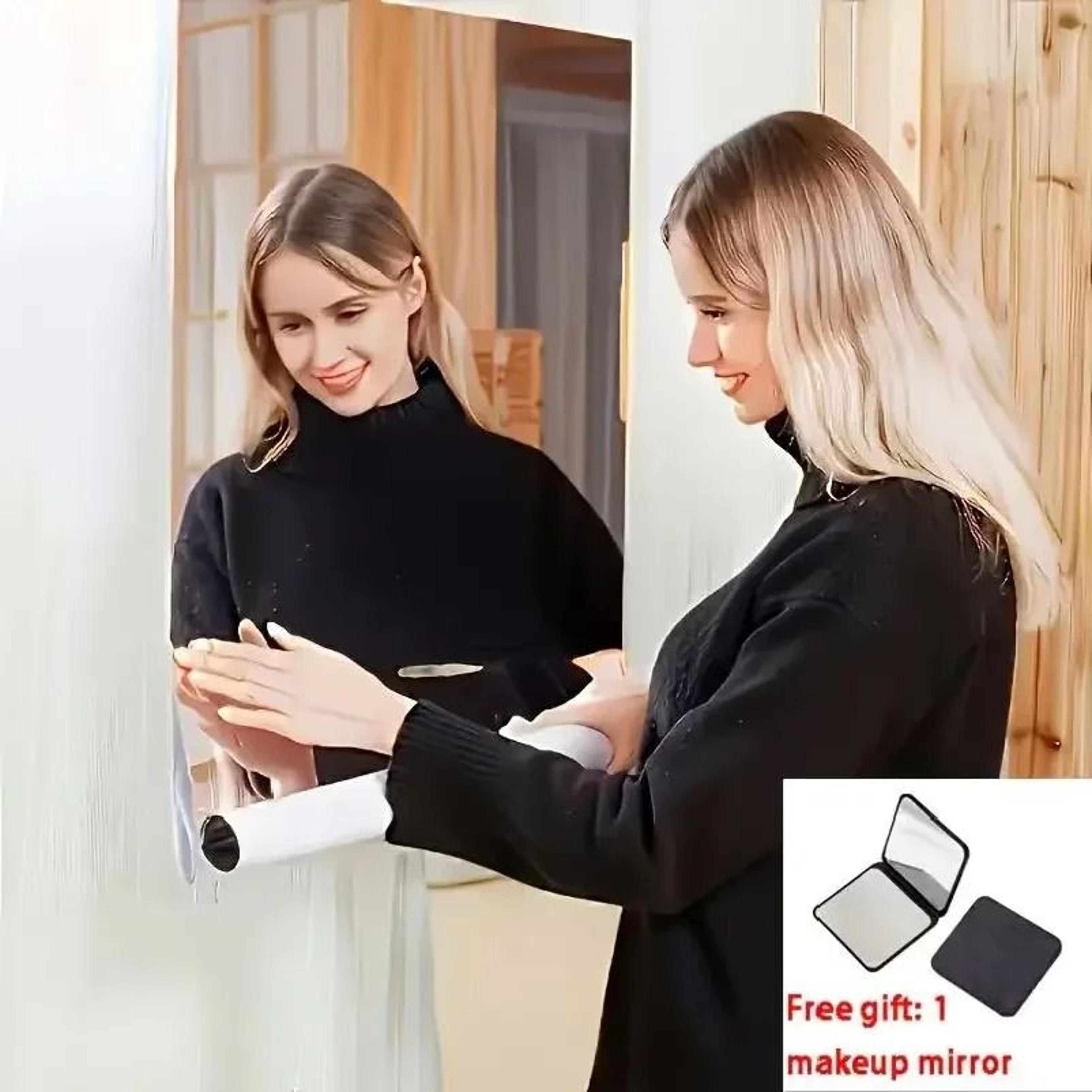 self-adhesive acrylic square soft mirror wall decal stickers