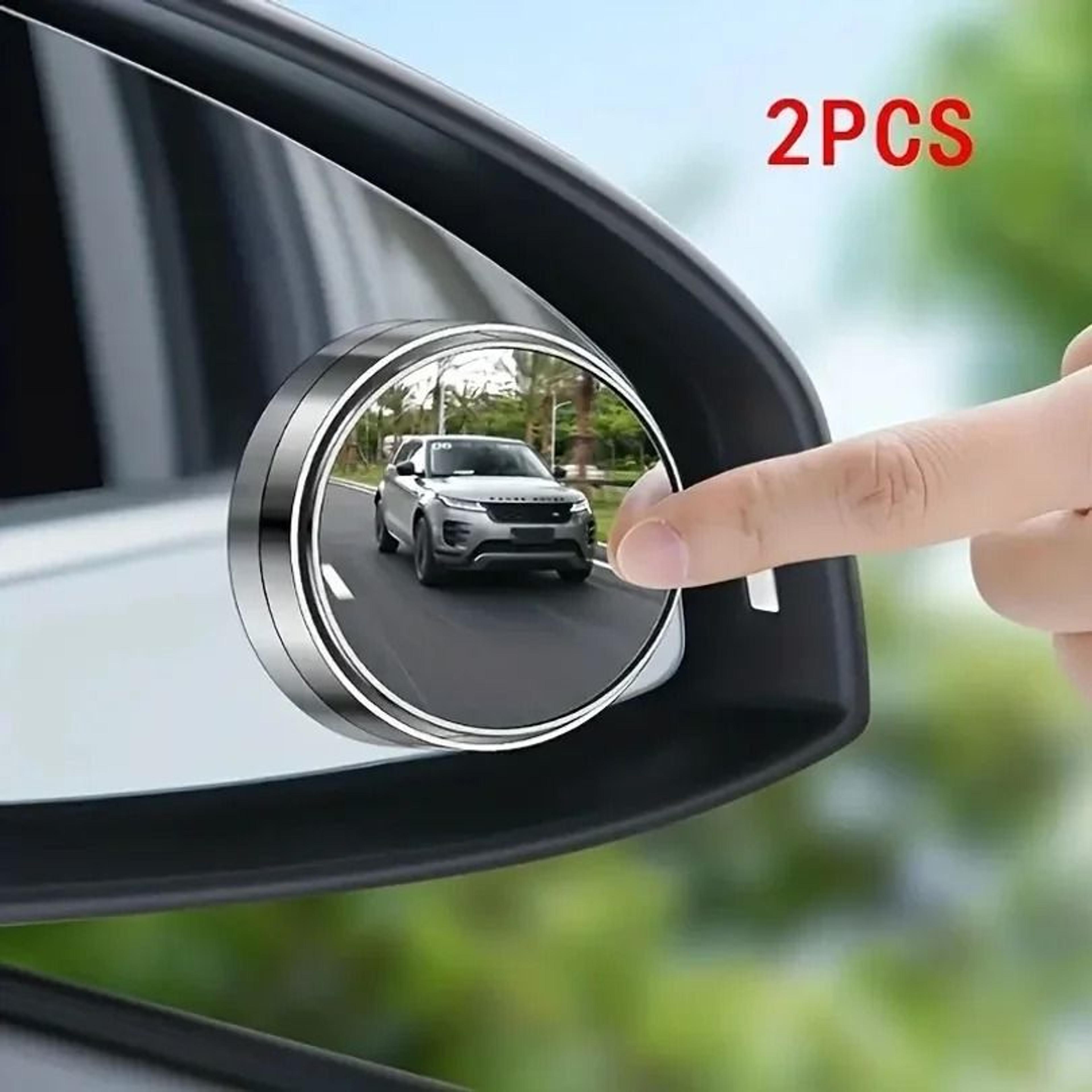 2-pack 360-degree adjustable hd blind spot mirrors for automotive rearview