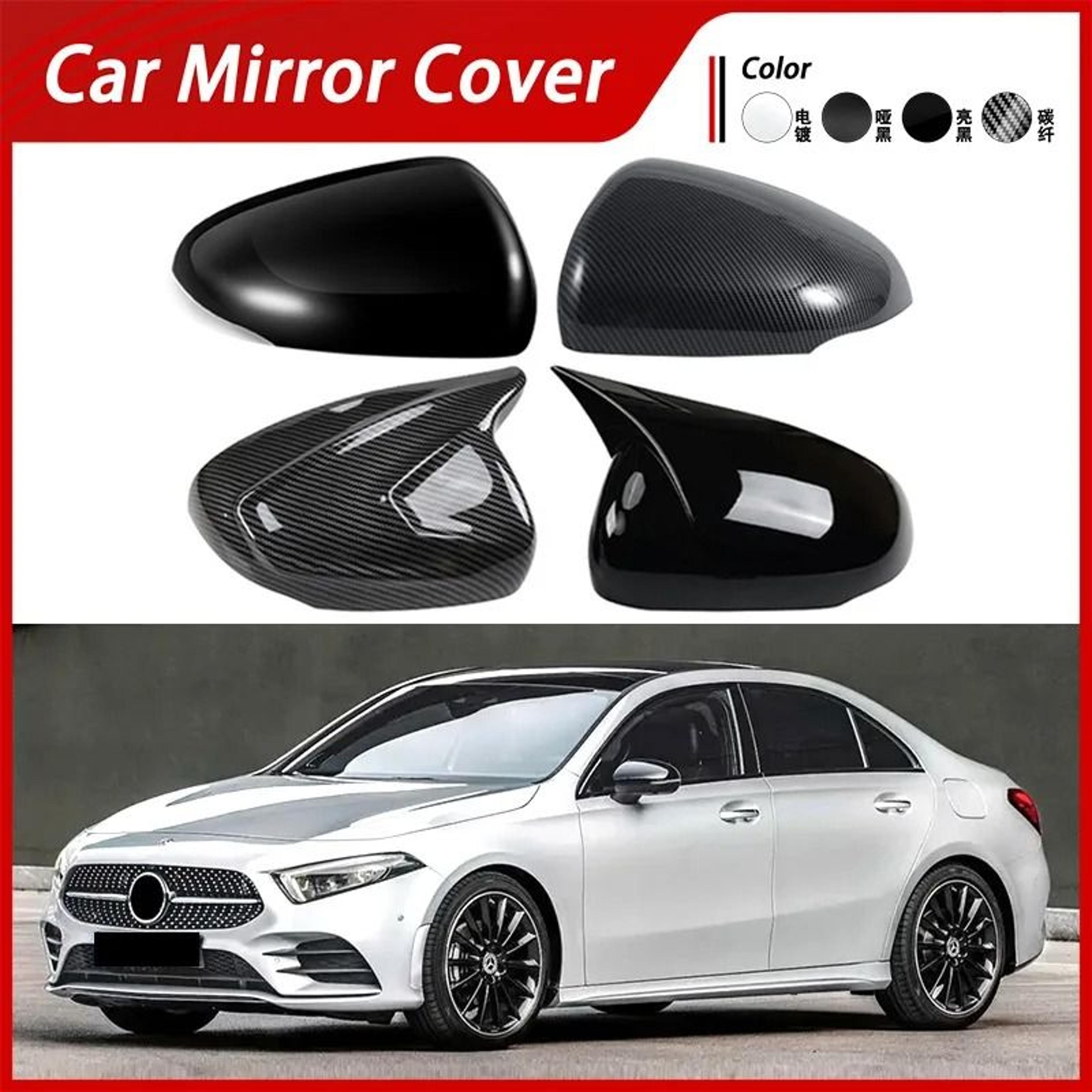 amg style carbon fiber reversing side mirror covers for mercedes-benz a-class w177 / cla c118 / amg gt c192 (2018–2024)