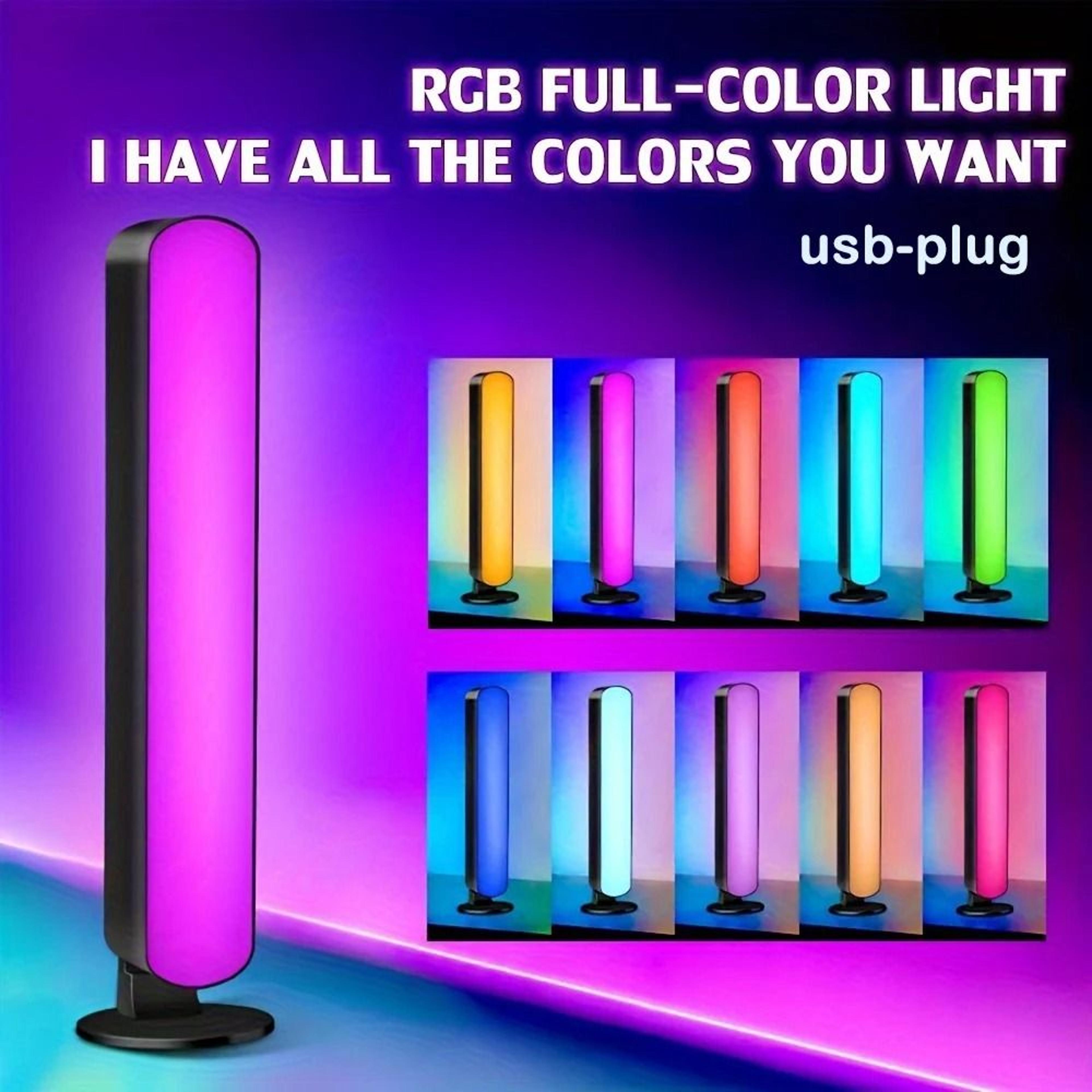 smart desktop rgb led light bars with remote control & usb power (1 or 2 pack)