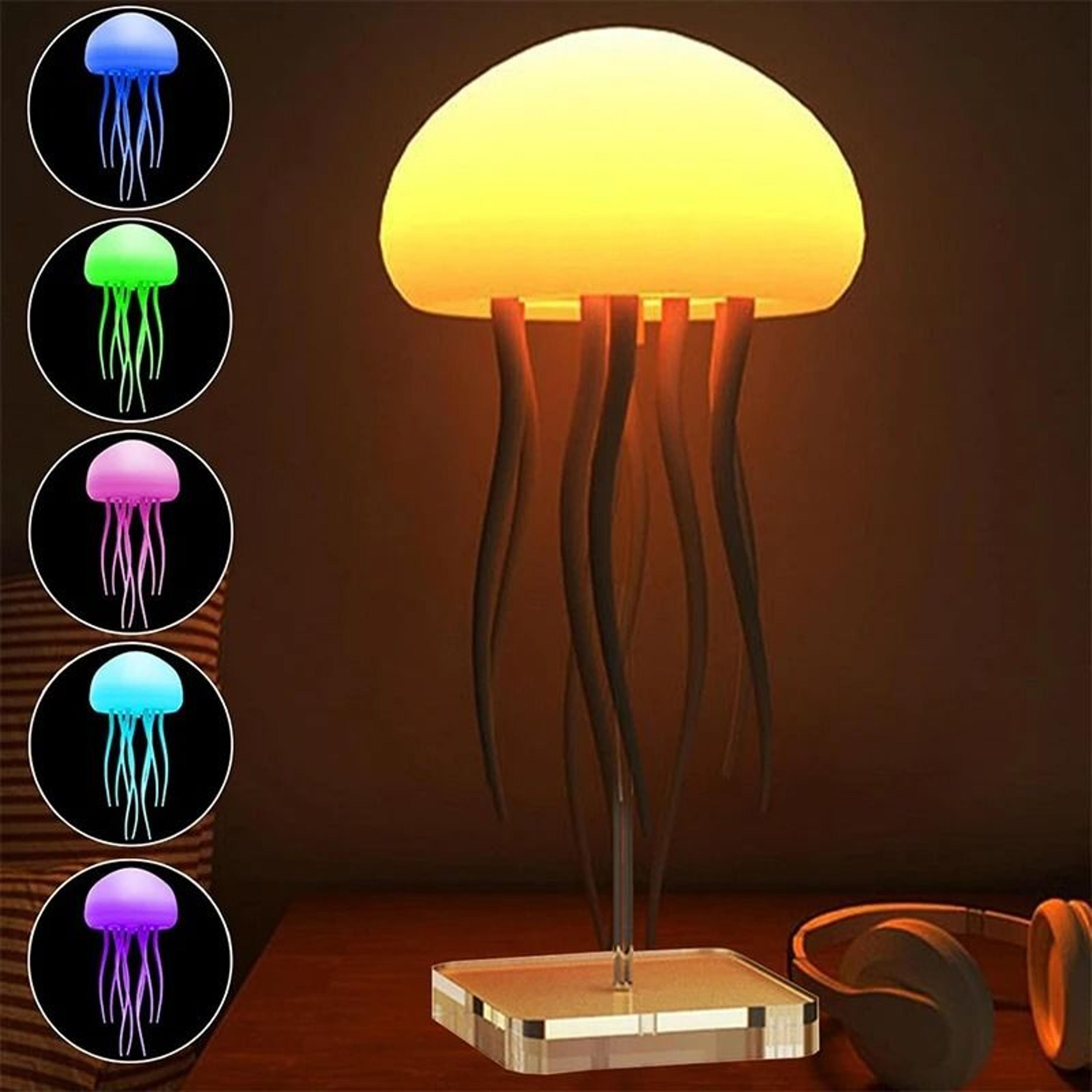 upgraded silent jellyfish lamp with dancing motion & voice control