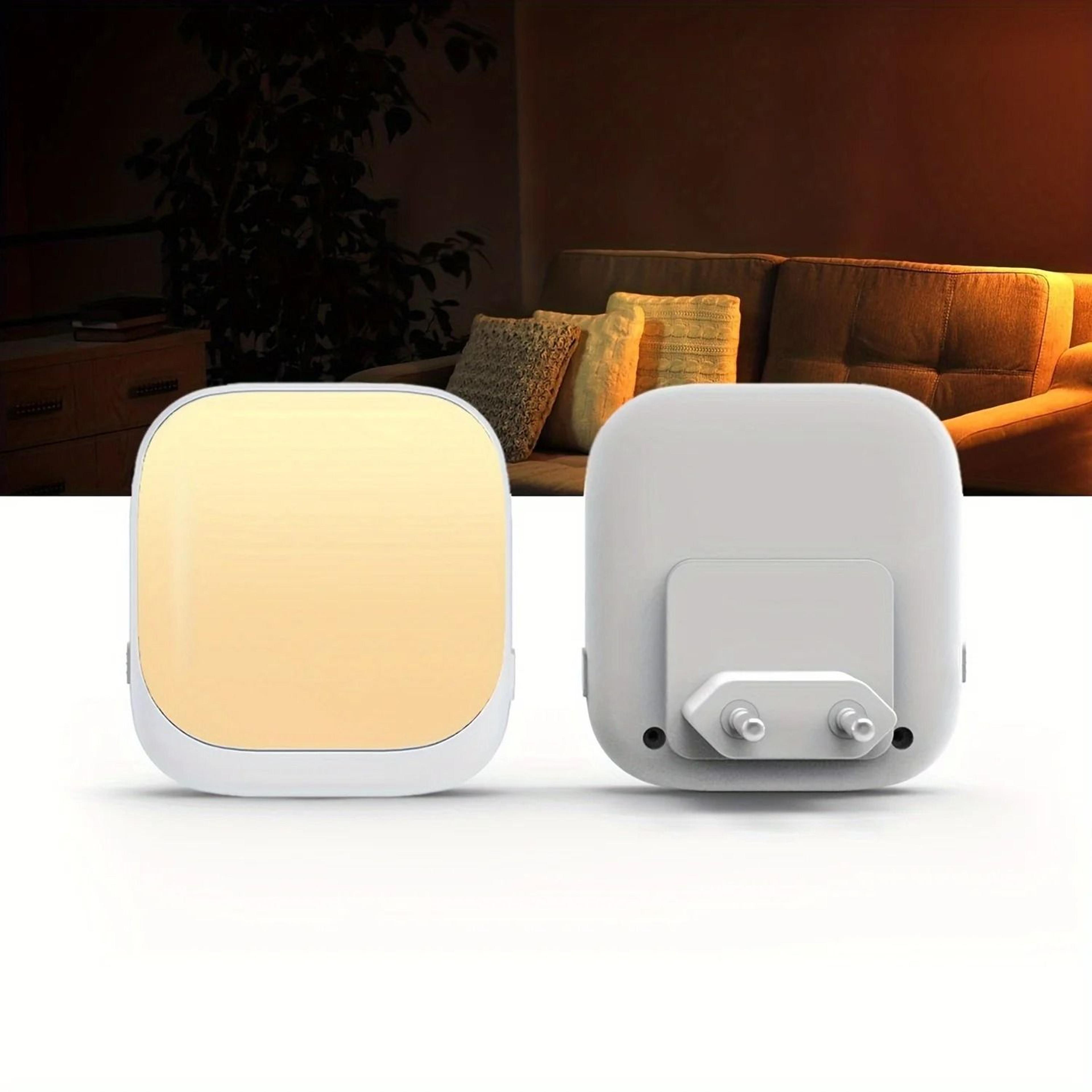 plug-in dimmable led night light with dusk-to-dawn motion sensor (3 brightness levels)