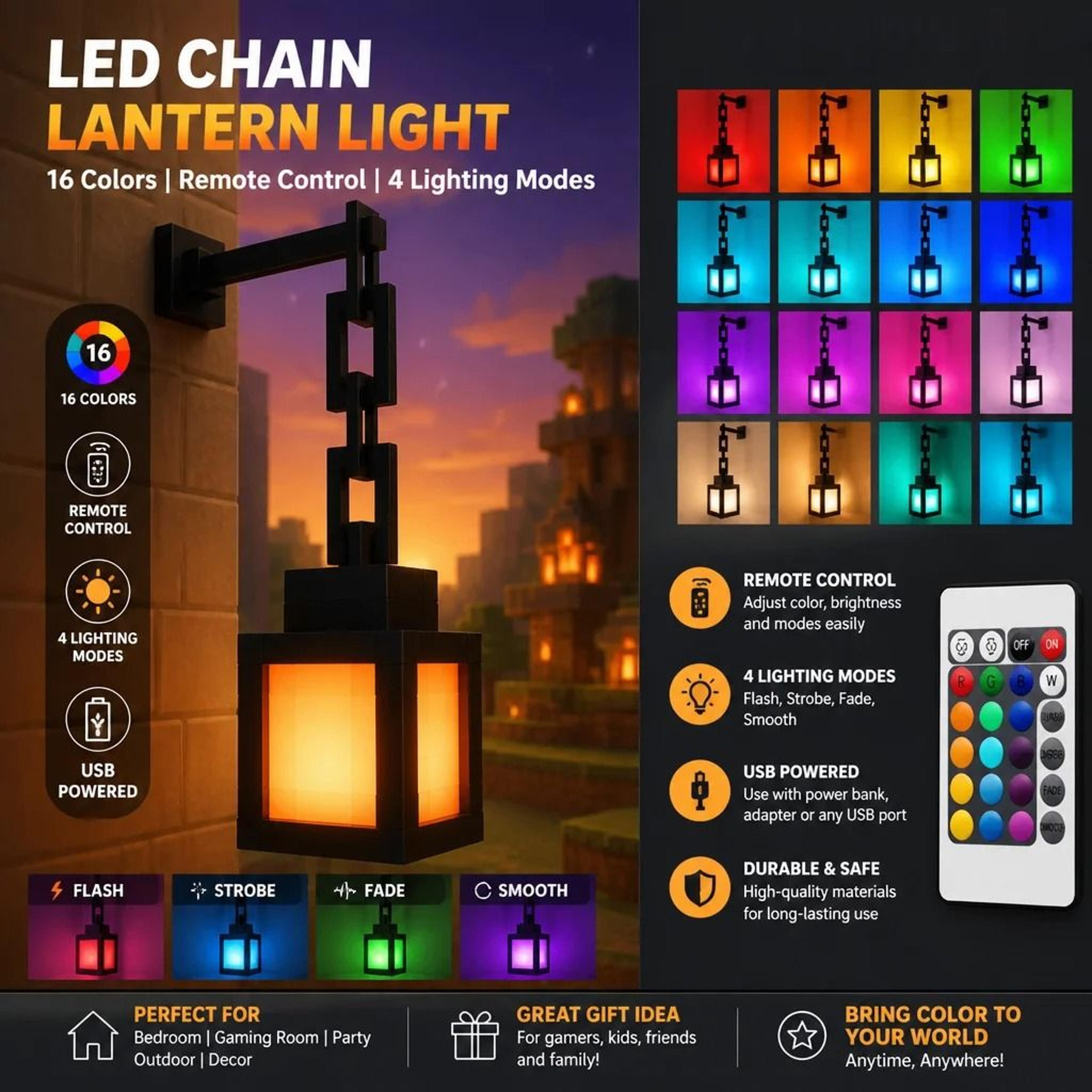 16-color dimmable led pixel ambient table lamp (portable holiday party & bedroom light)