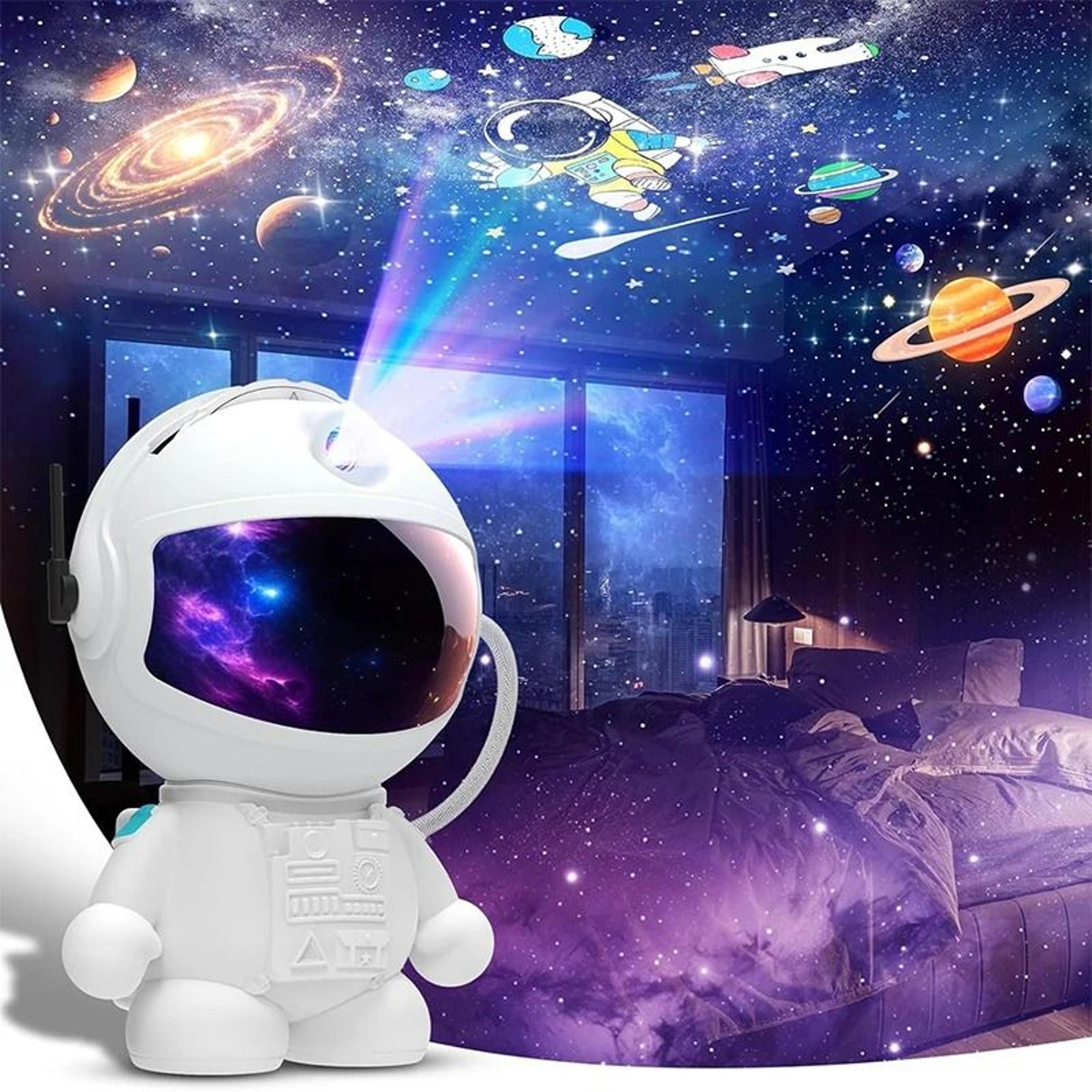 astronaut planetarium galaxy projector (12 image discs hd ceiling space light)