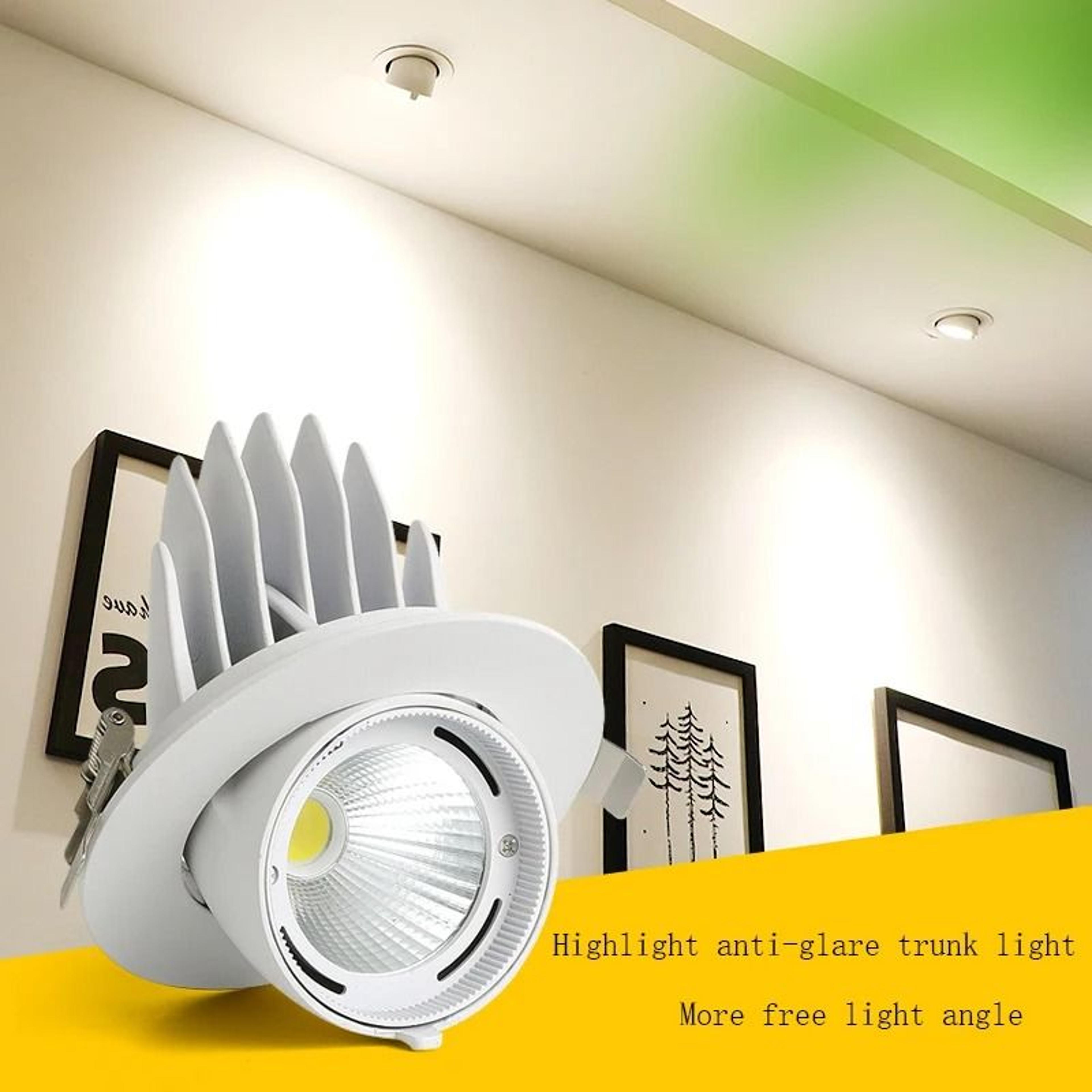embedded elephant trunk adjustable led spotlight (high cri cob ceiling downlight for home & commercial use)
