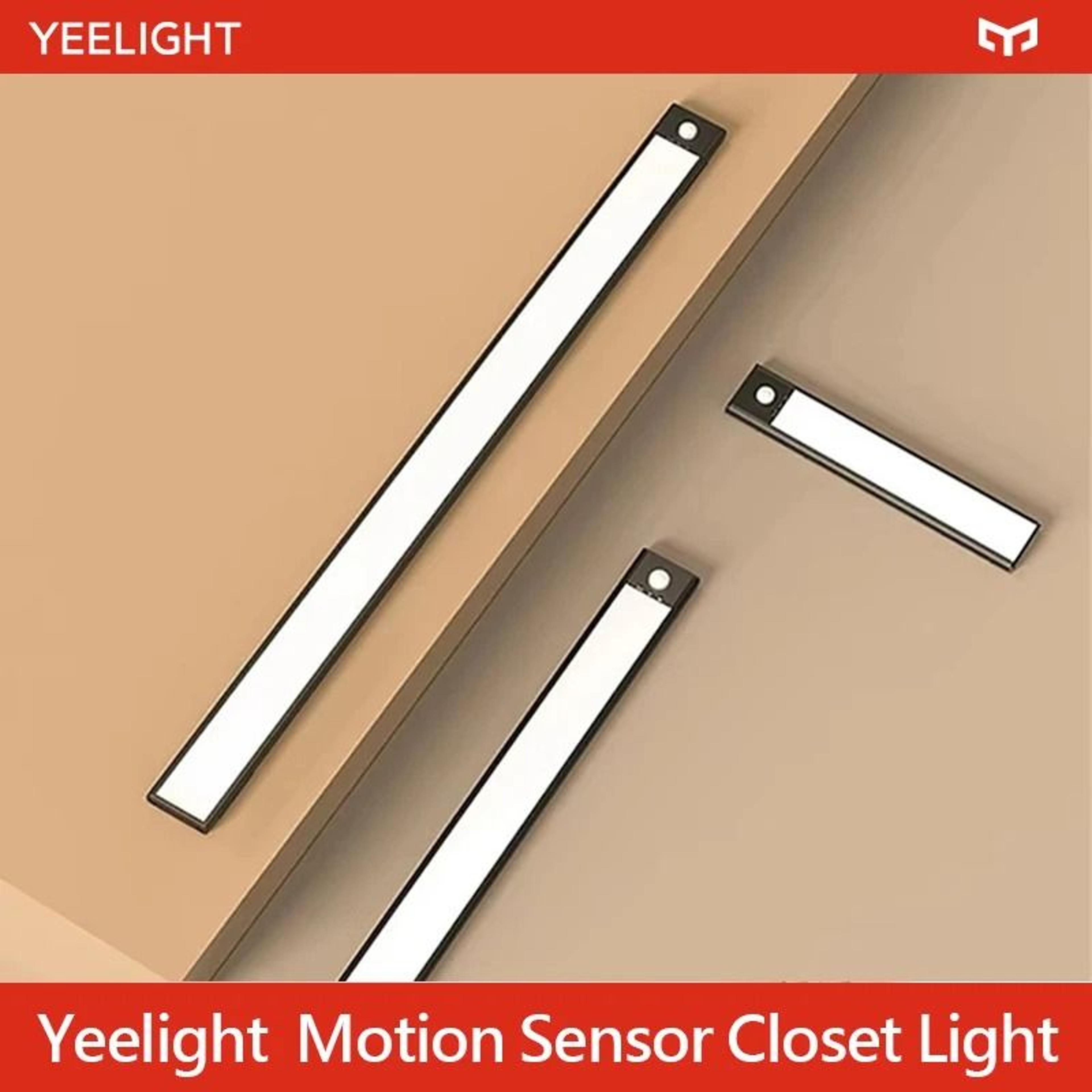 yeelight smart human body led motion sensor light strip (usb rechargeable corridor & cabinet night light)