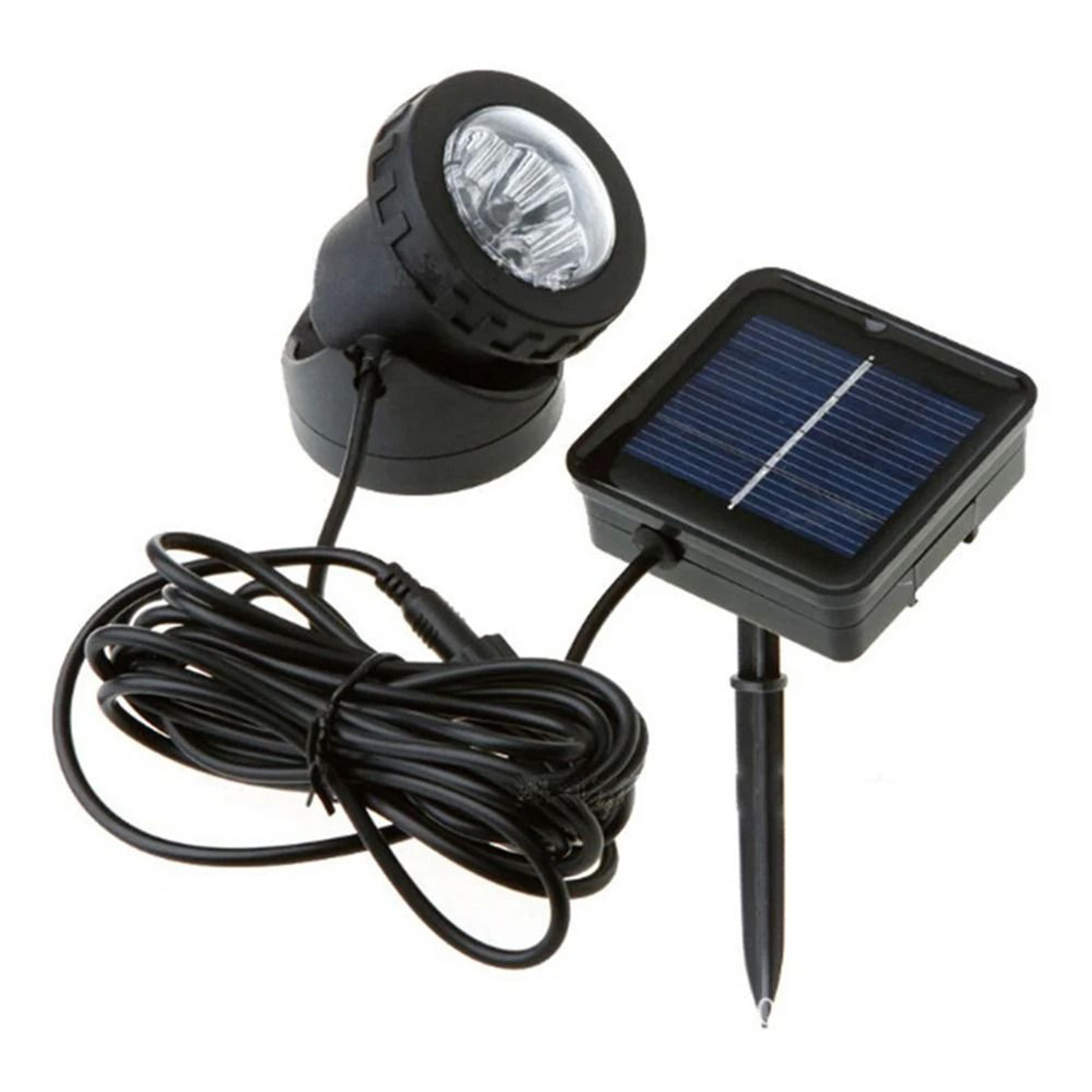 solar outdoor submersible pond & pool spotlights (ip68 waterproof multicolor garden landscape lamp)