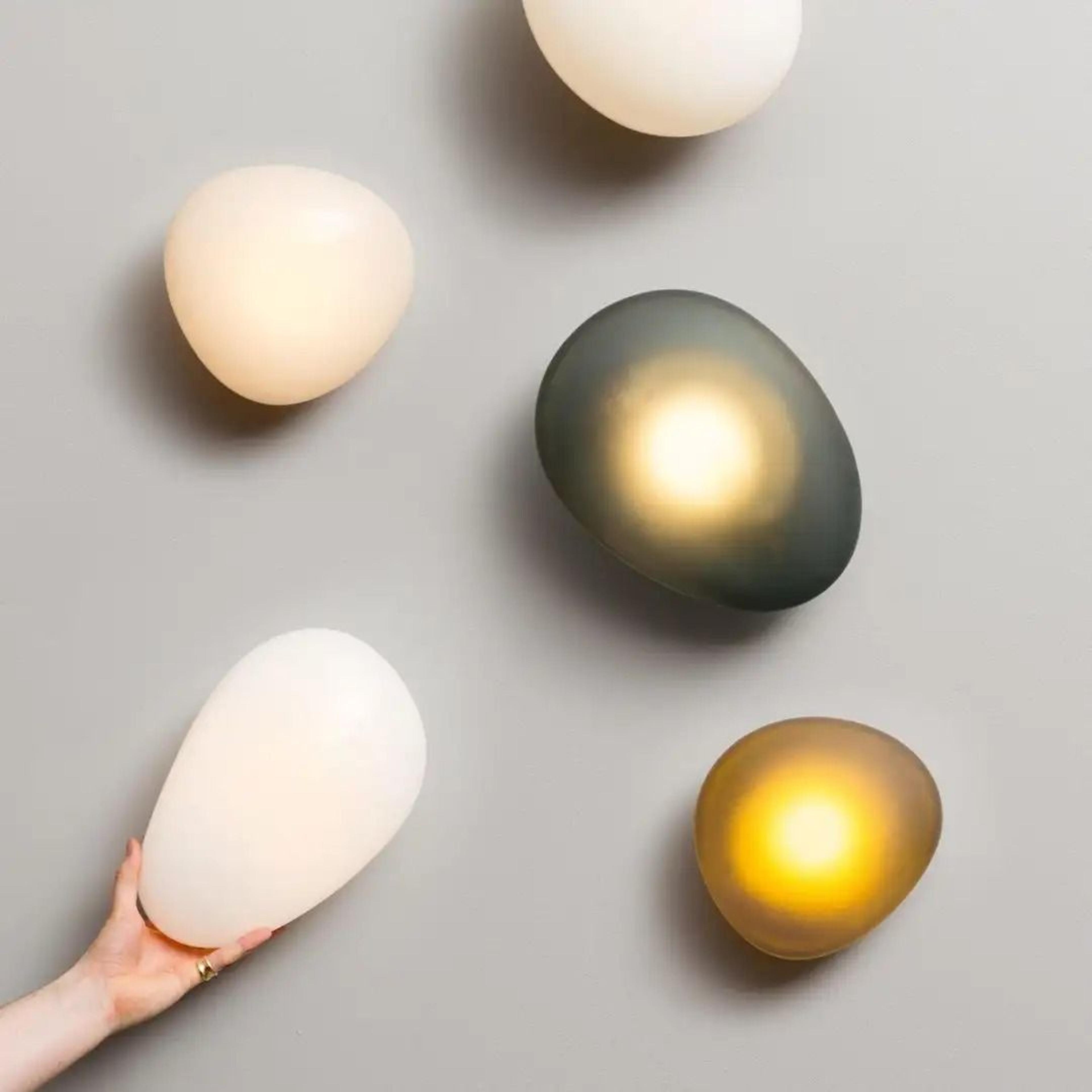 nordic creative pebble designer wall lamp (modern geometric accent sconce)