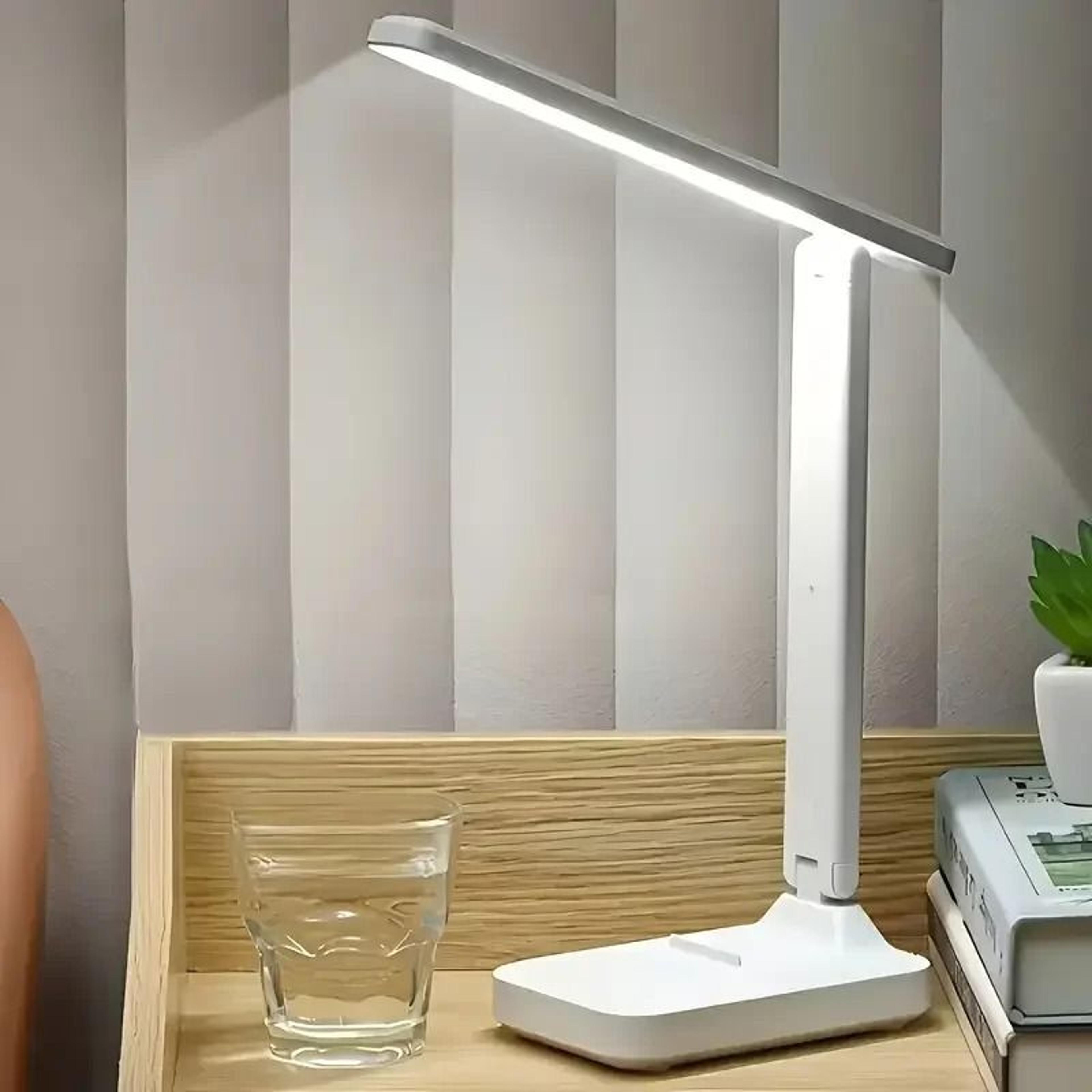 3-level touch control dimmable led desk lamp (eye-protection table light with integrated phone holder)