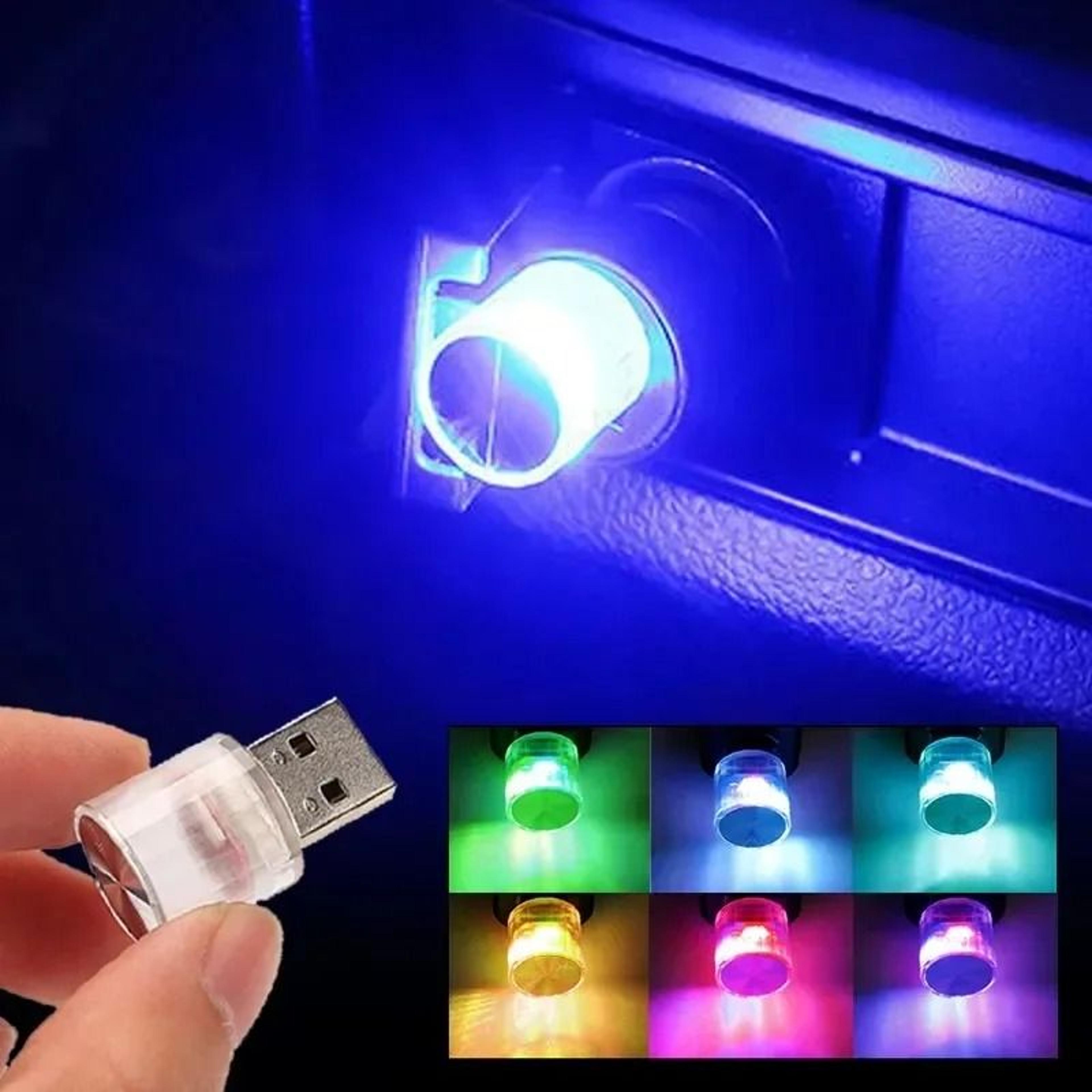mini usb led interior rgb ambient light for car, bedroom & office
