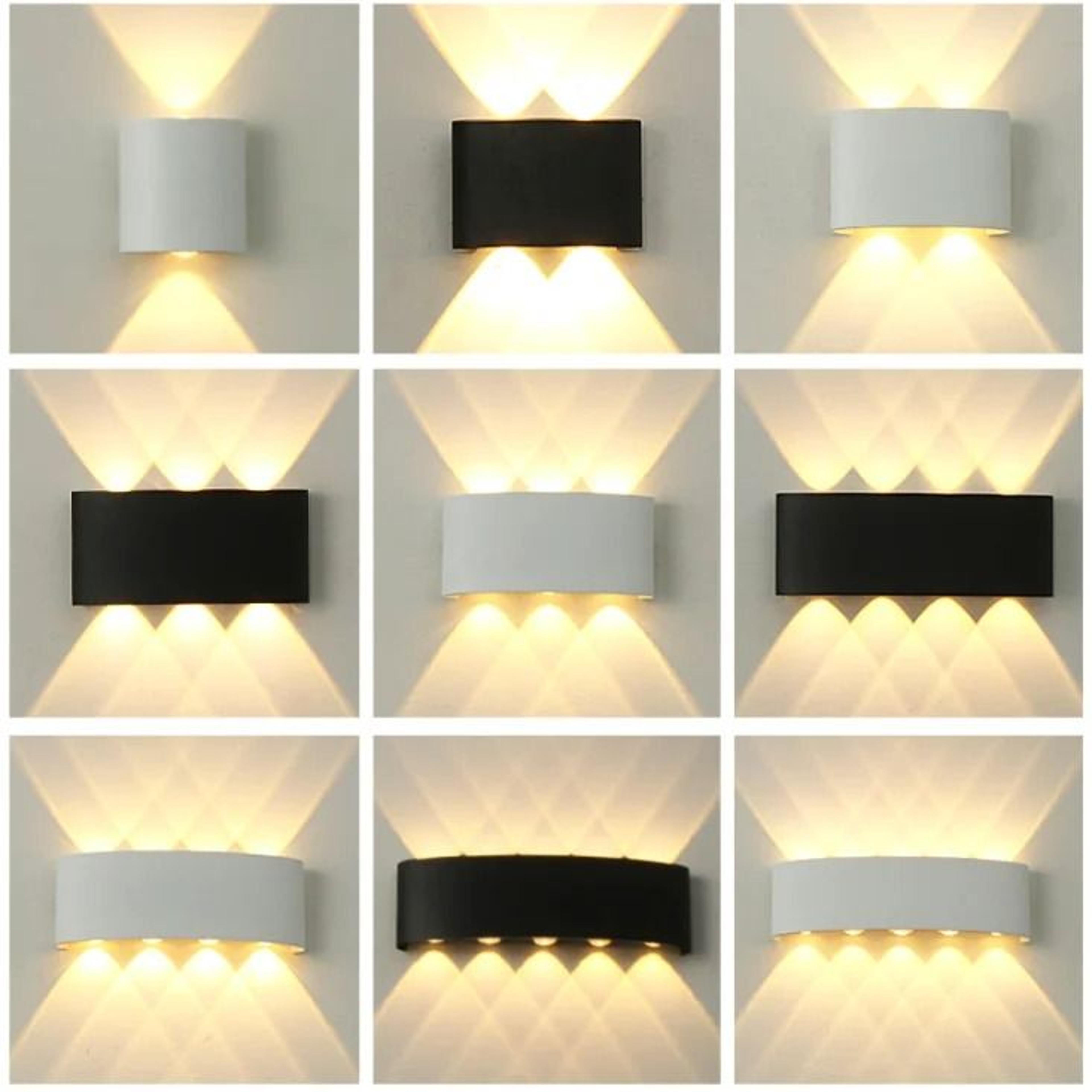up and down modern led wall lamp (ip65 waterproof aluminum sconce)