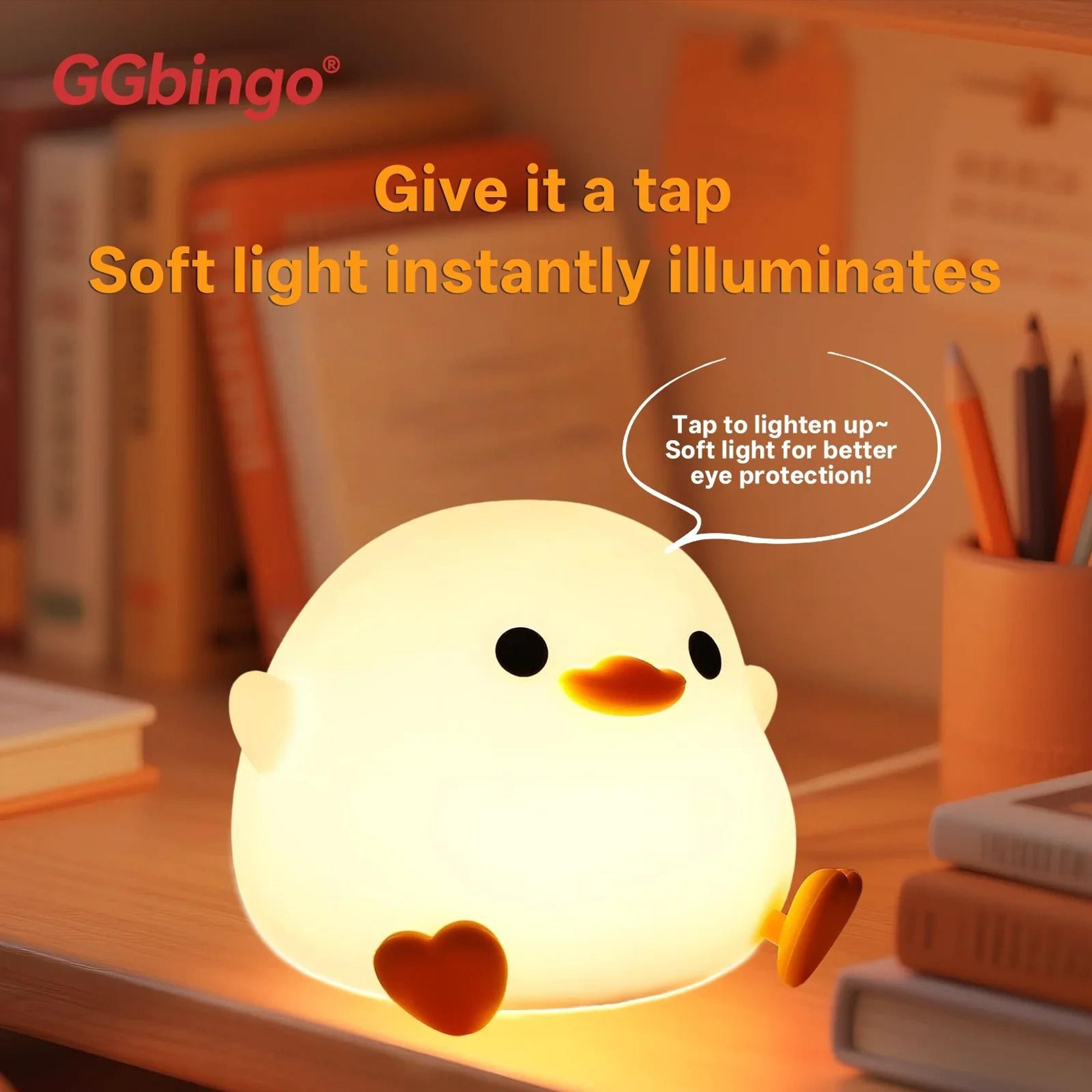 ggbingo cute cartoon animal silicone led nursery night light (touch sensor & timer)