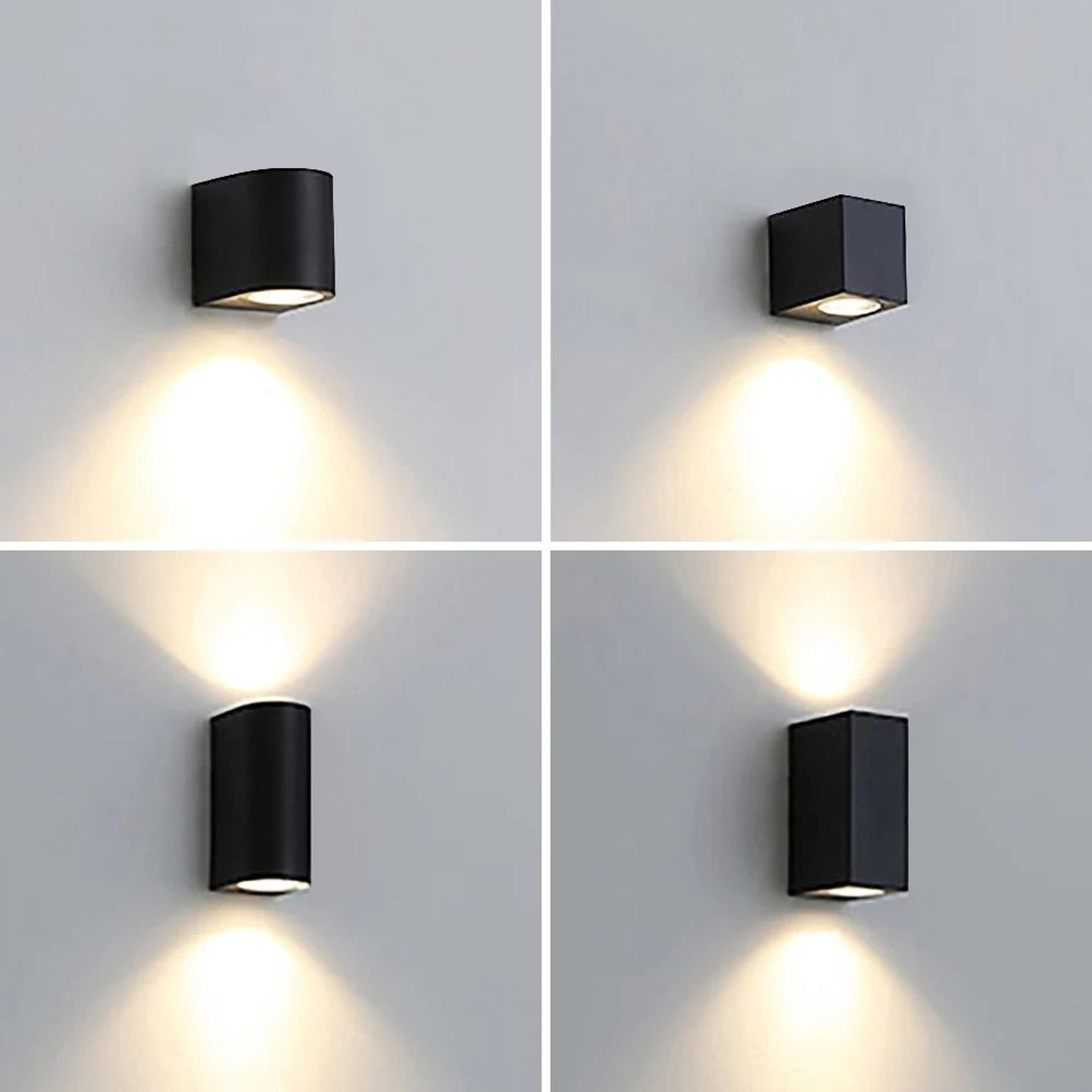 outdoor waterproof ip65 dual-head led up down wall sconce (gu10 ac85-265v light)