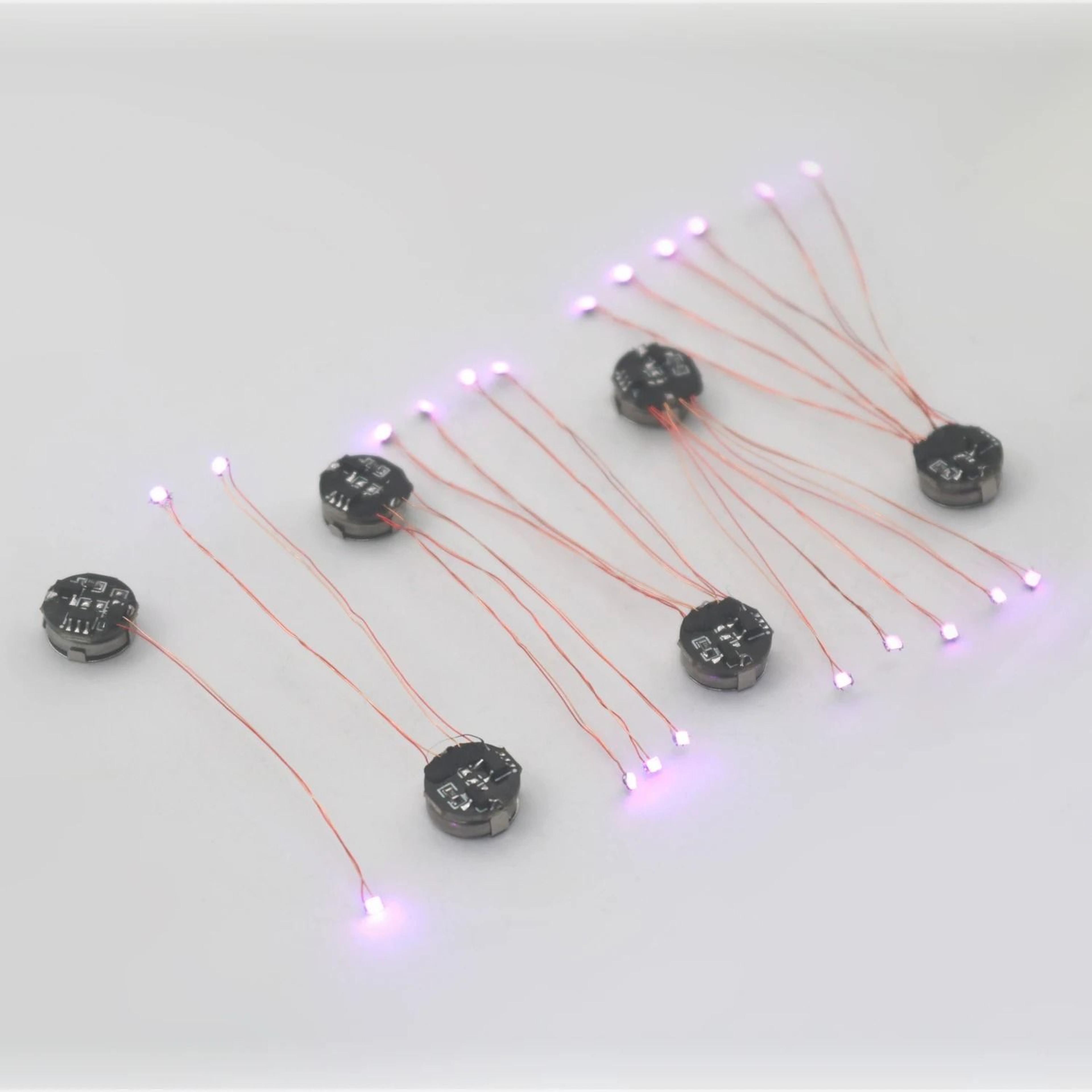 mini 5cm magnetic control led magnetron light (battery-operated diy diorama & gundam lamp)