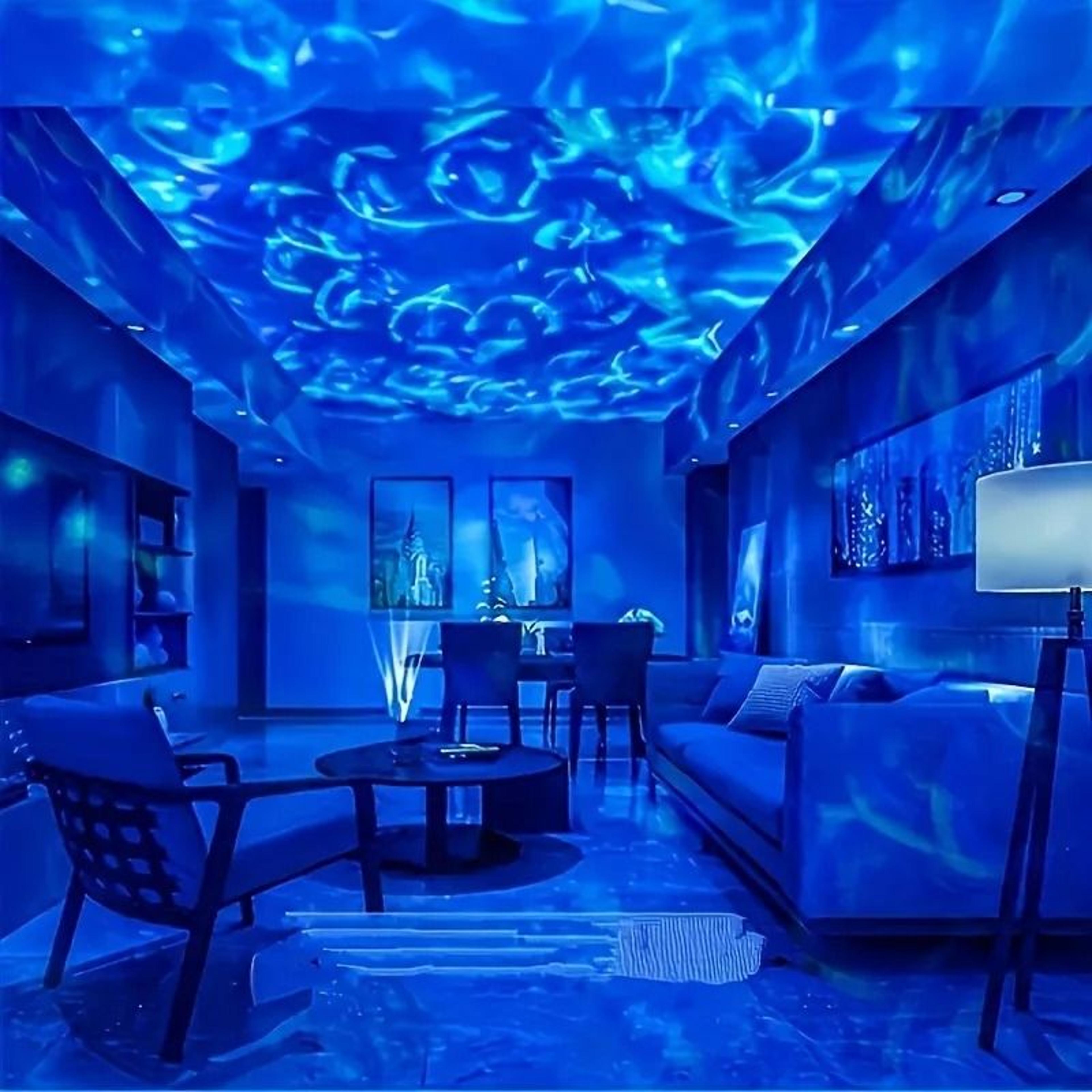 vibrant water ripple led projection light (rgb atmosphere lamp with remote control & usb power)