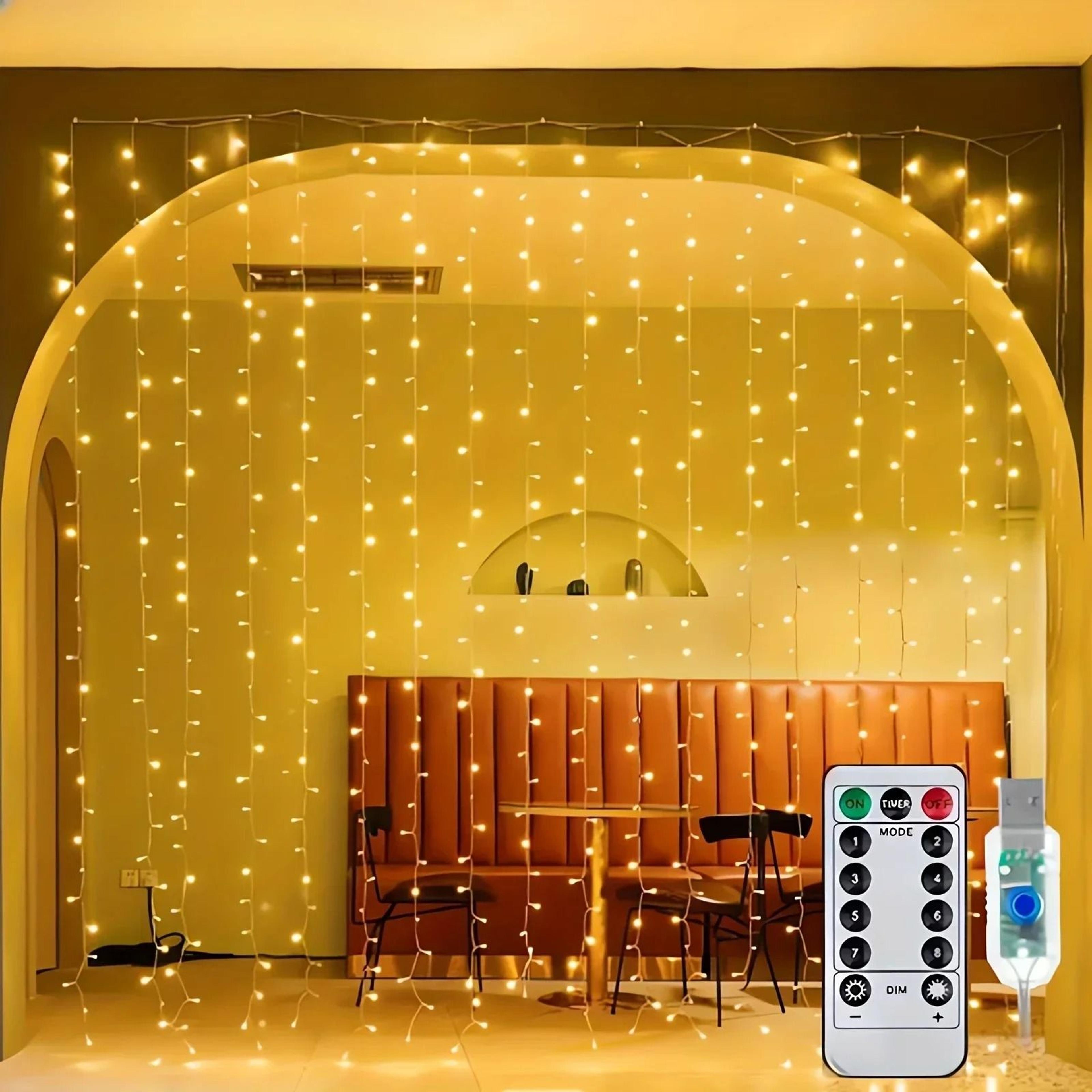 remote control usb led curtain fairy lights (multi-length string light for bedroom & holiday party decor)
