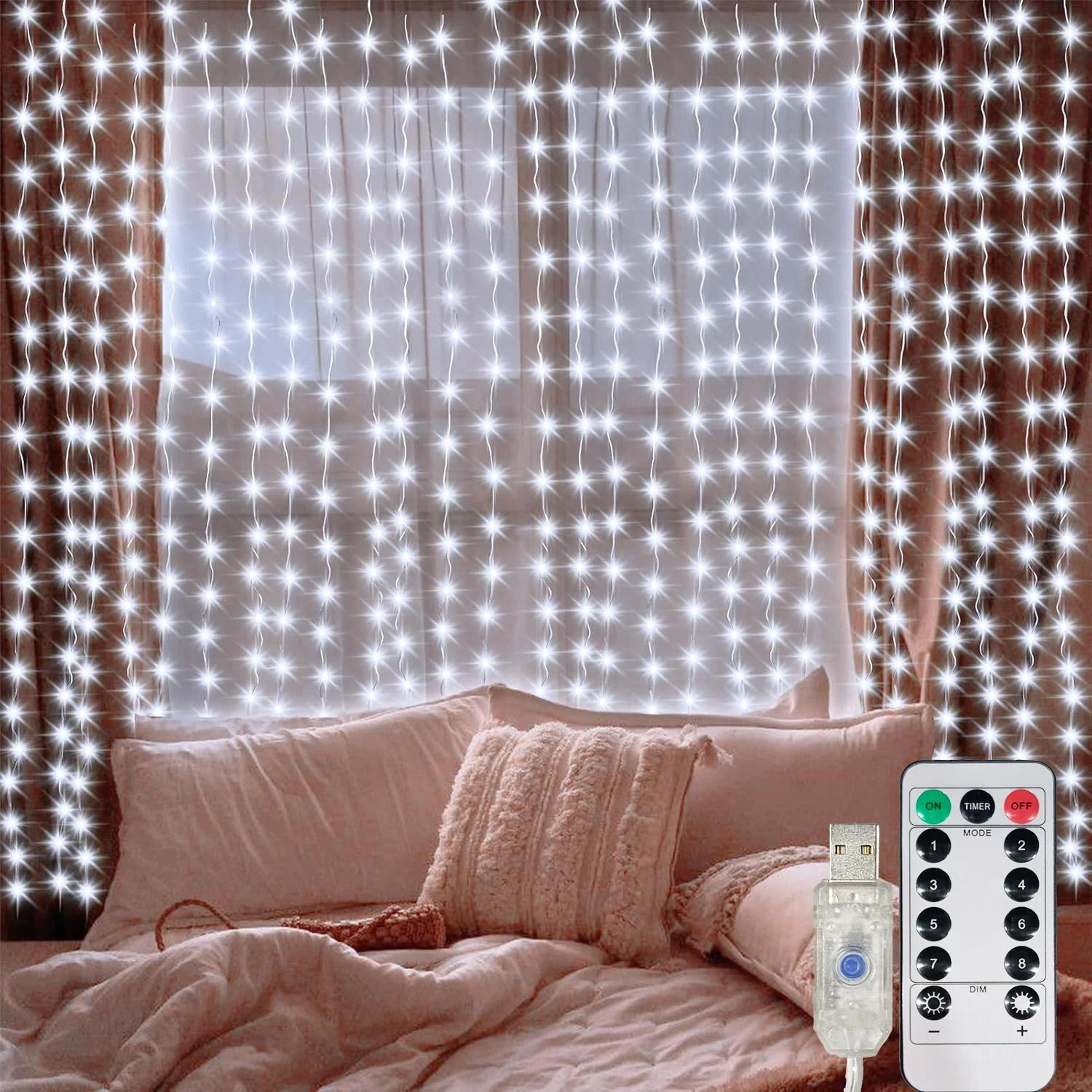 usb led remote control curtain fairy string lights for home & events