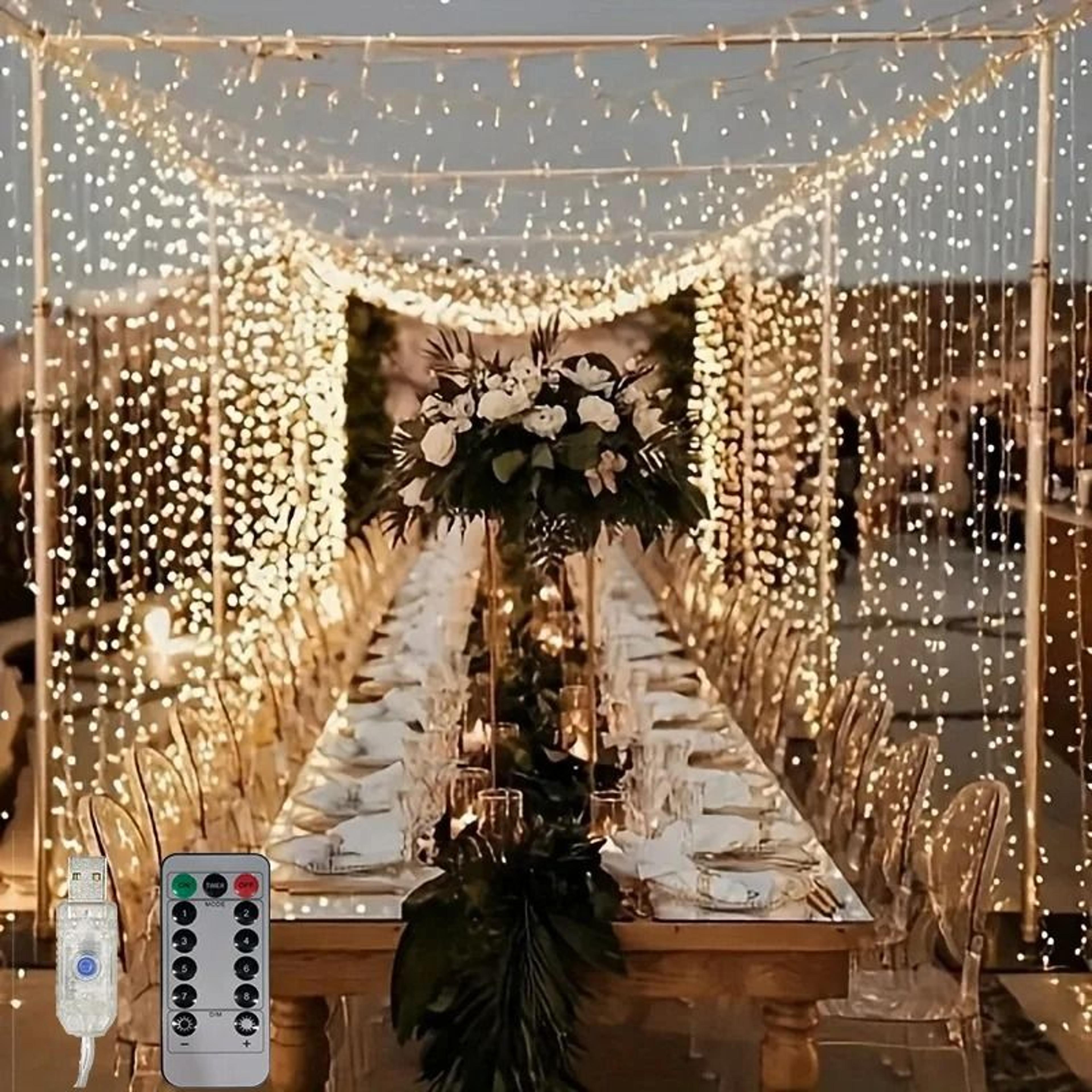 usb led remote control aesthetic curtain fairy lights for room decor