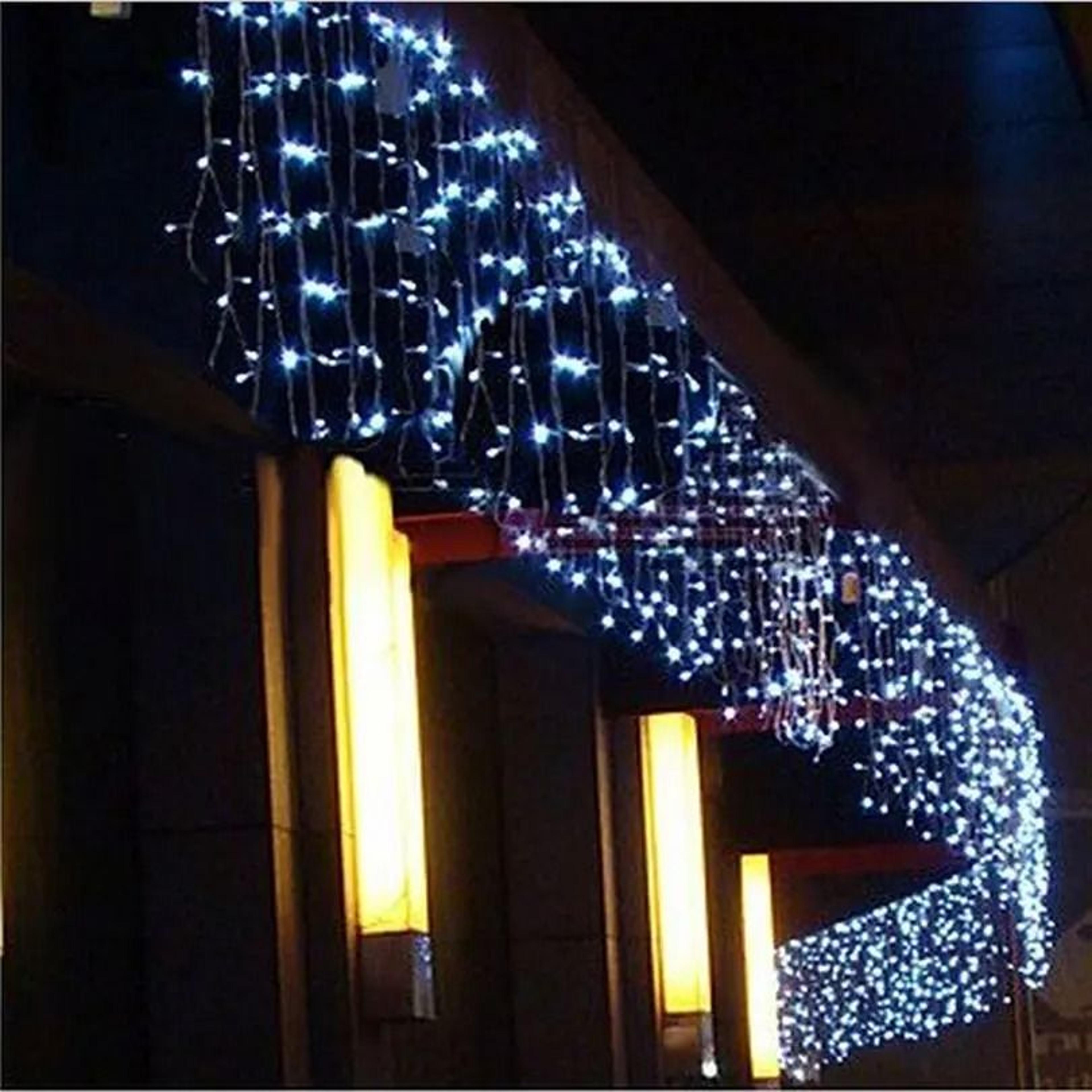 outdoor led waterfall icicle curtain lights for roof eaves & street decor