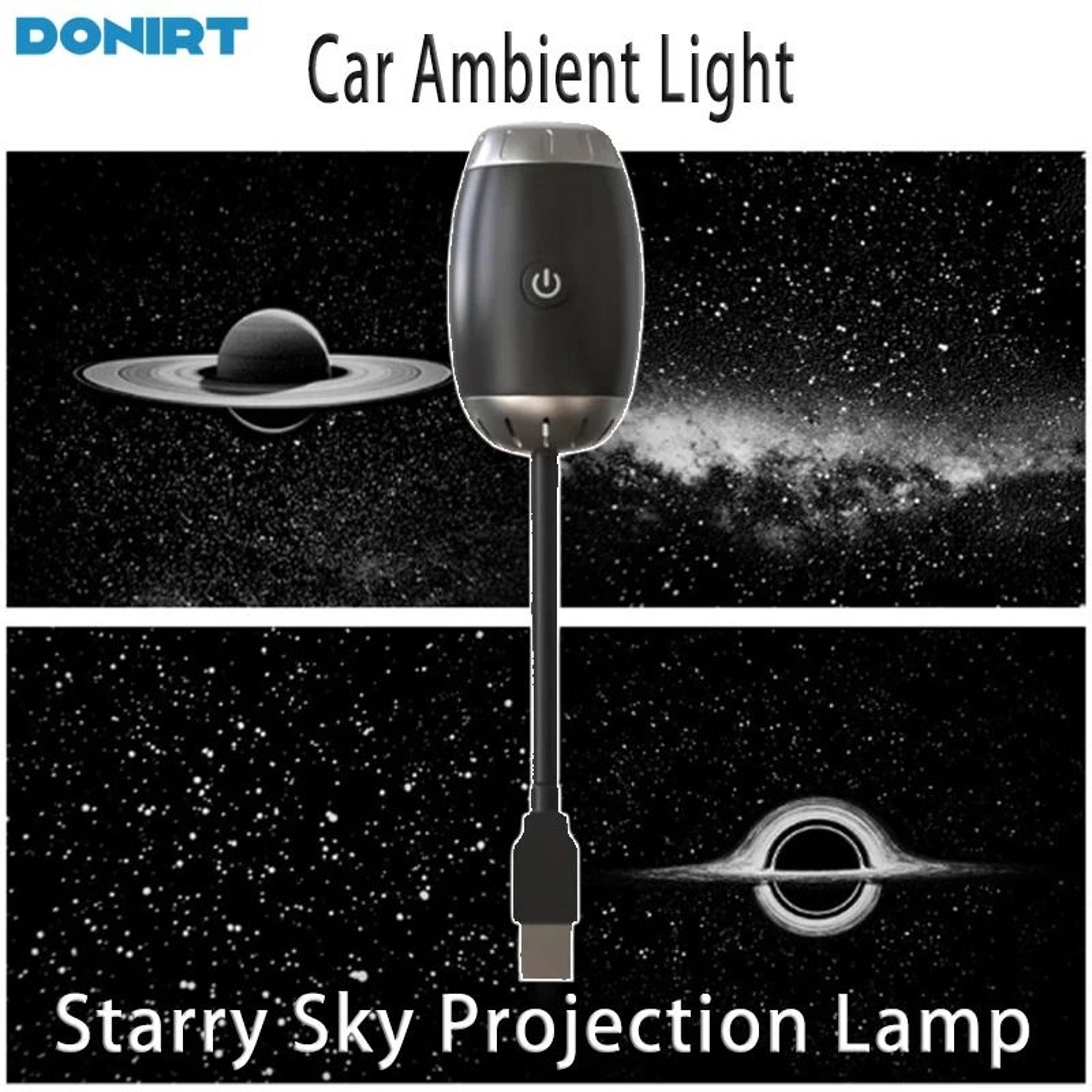 multi-scene car ambient projection light (large range adjustable focus roof starry atmosphere lamp)