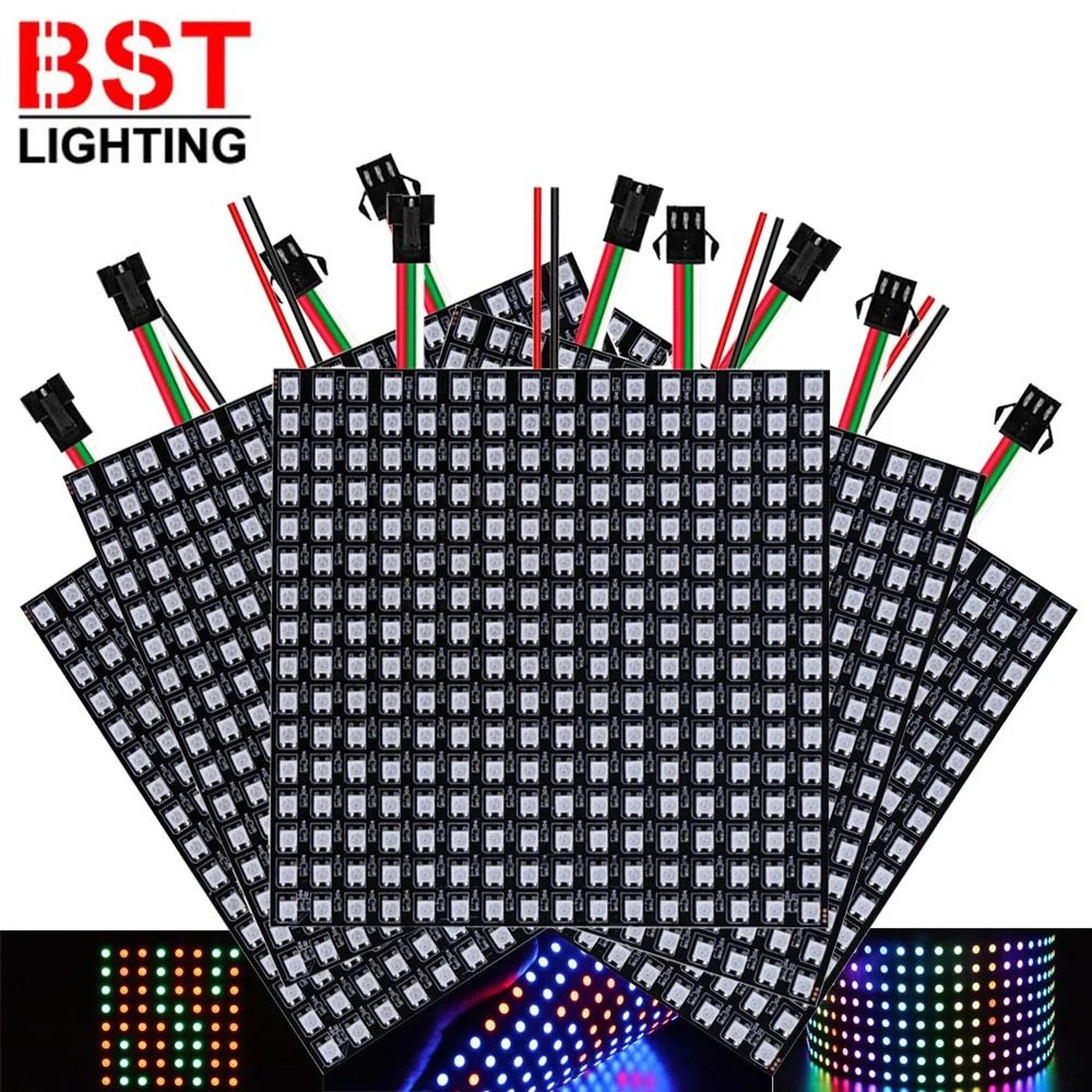 ws2812b rgb led matrix panel light strip (individually addressable flexible 5v module)