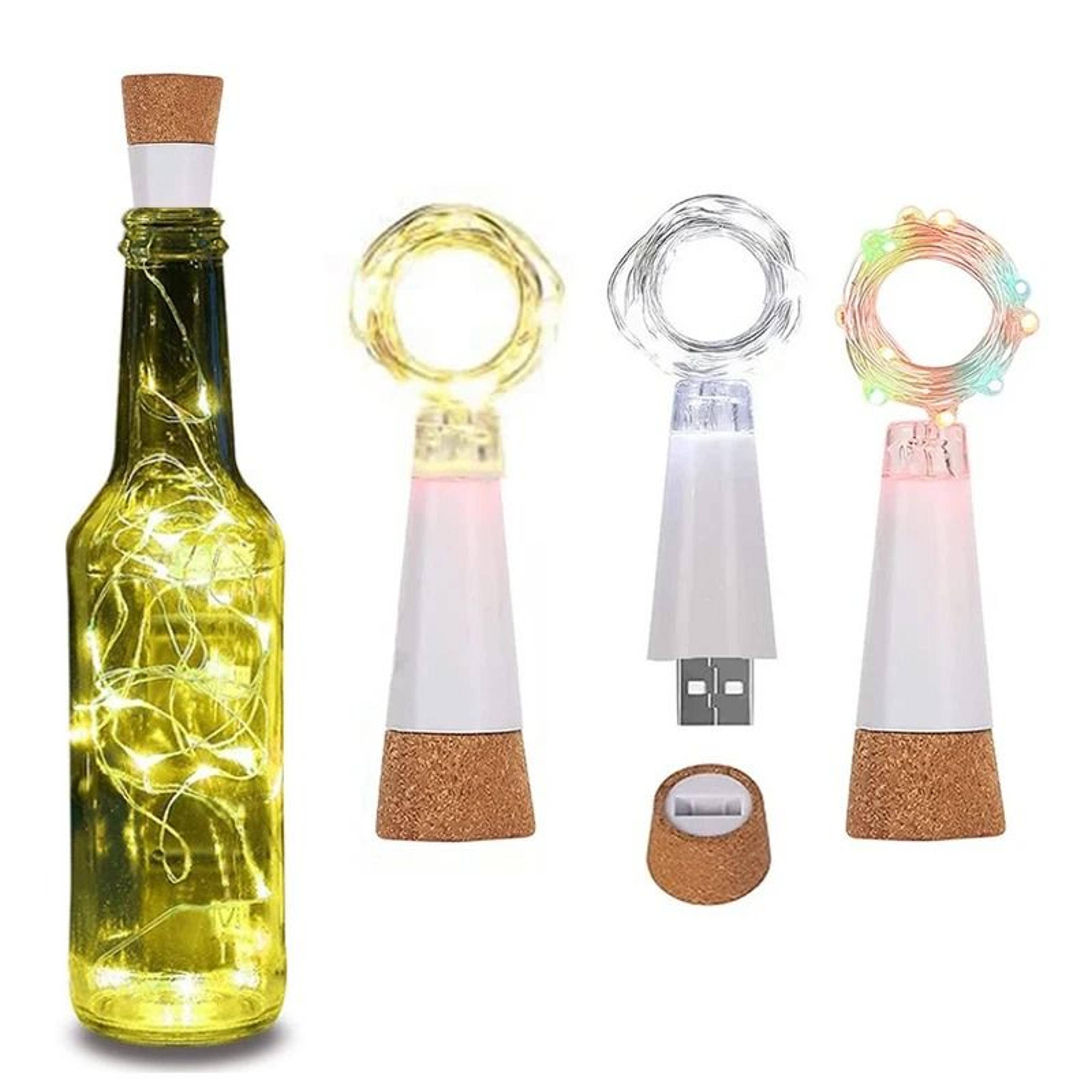 usb rechargeable wine bottle cork led fairy lights (20-led christmas garland string light for home decor)
