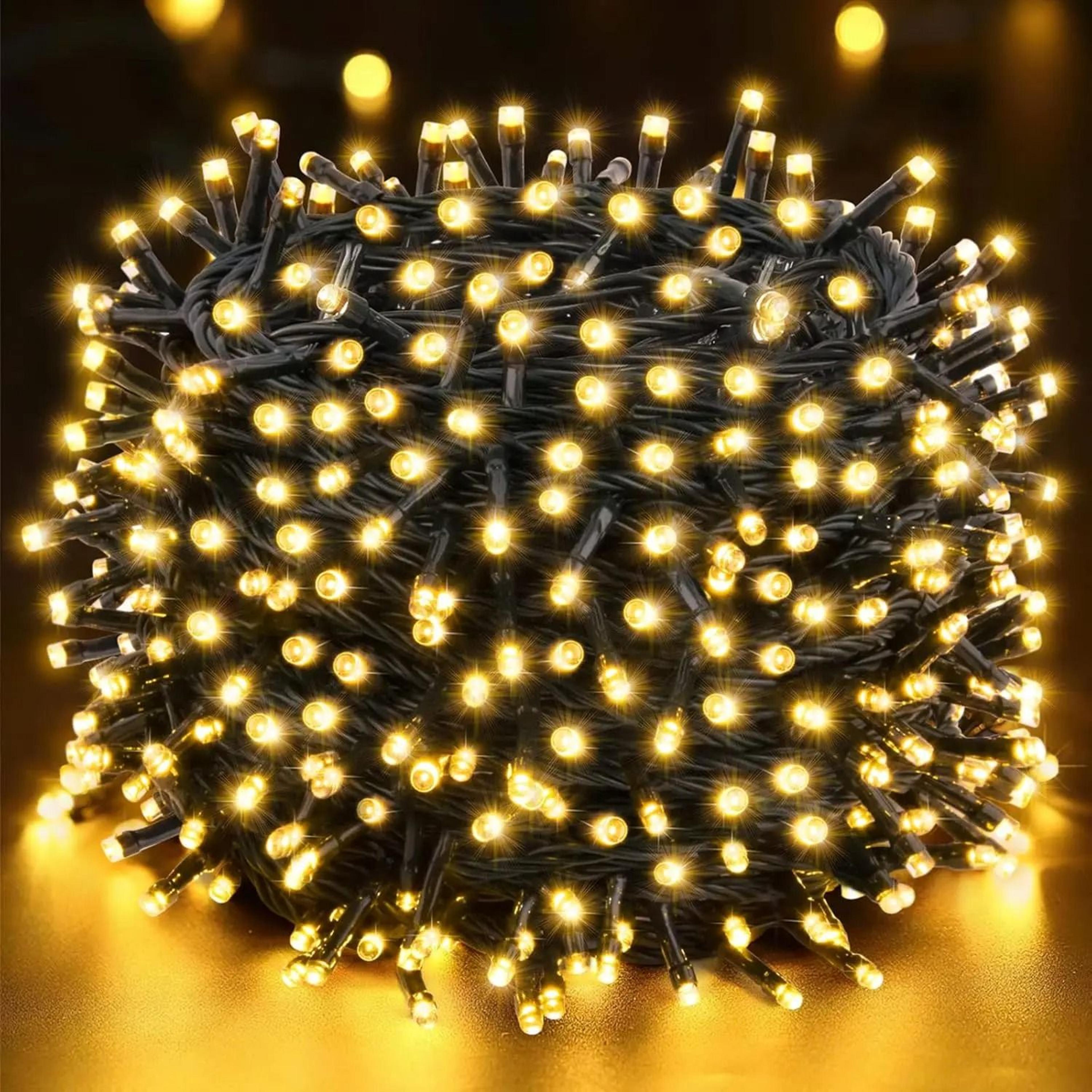 mains plug-in outdoor led christmas fairy string lights (10m-100m garland lamp 110v/220v eu/us plug for garden decor)
