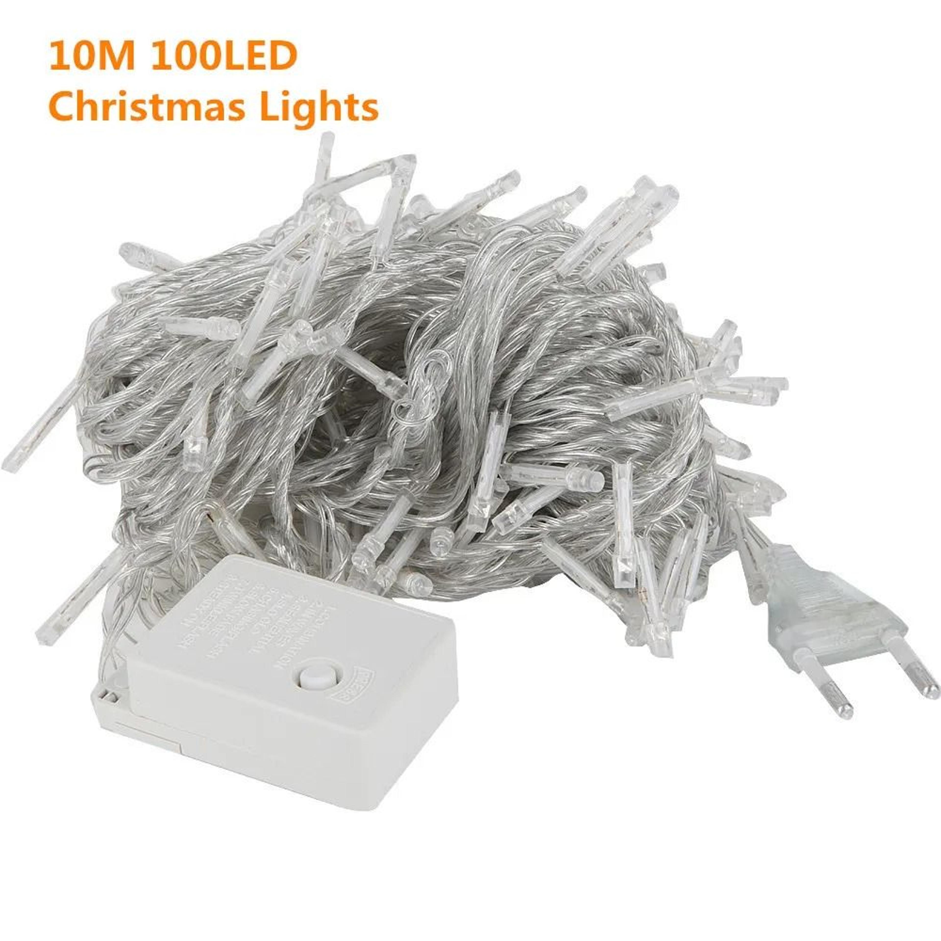 10m-100m outdoor led fairy string lights (waterproof christmas tree garland chain for garden & holiday decor)