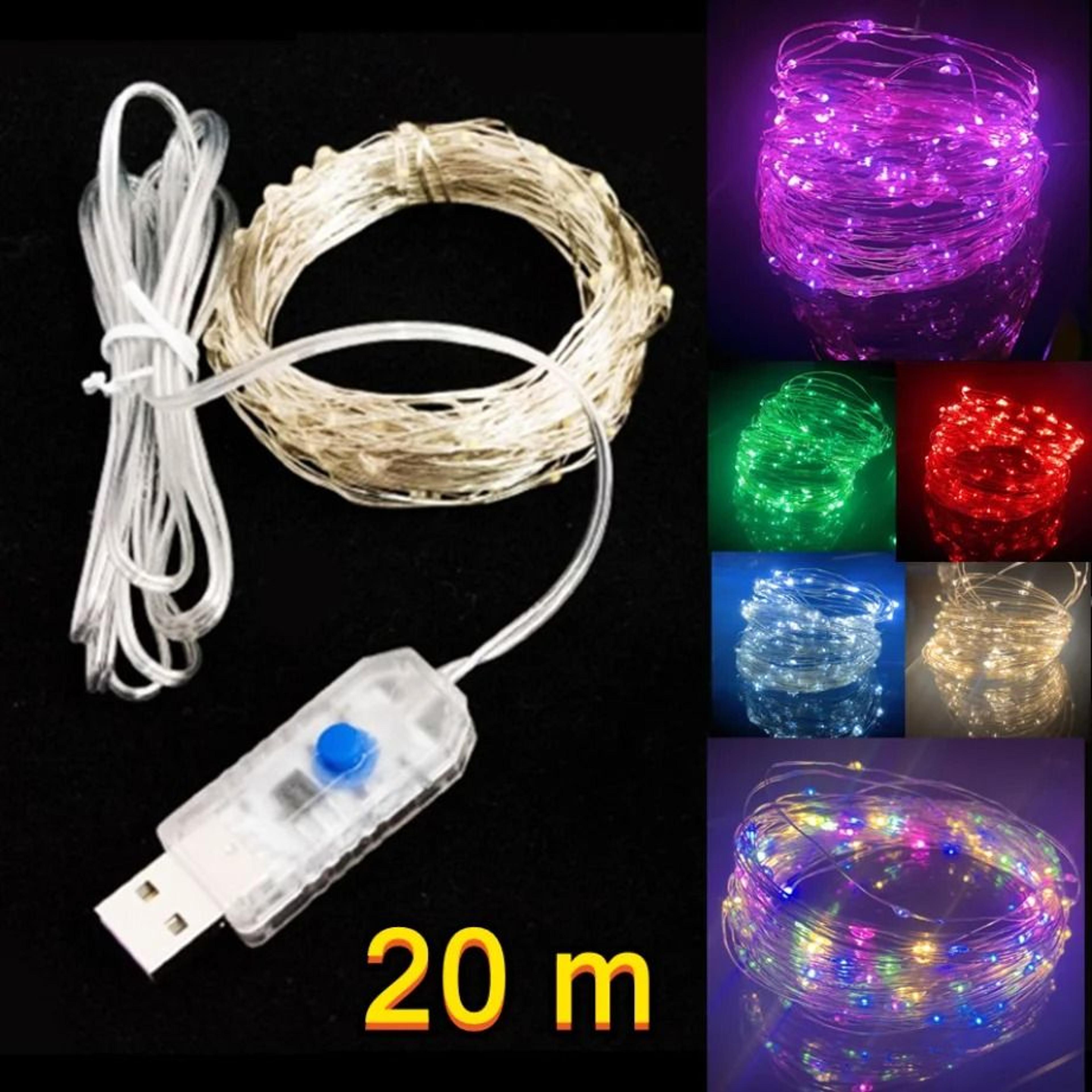 usb led copper wire fairy lights (8-mode outdoor garland for christmas & wedding)