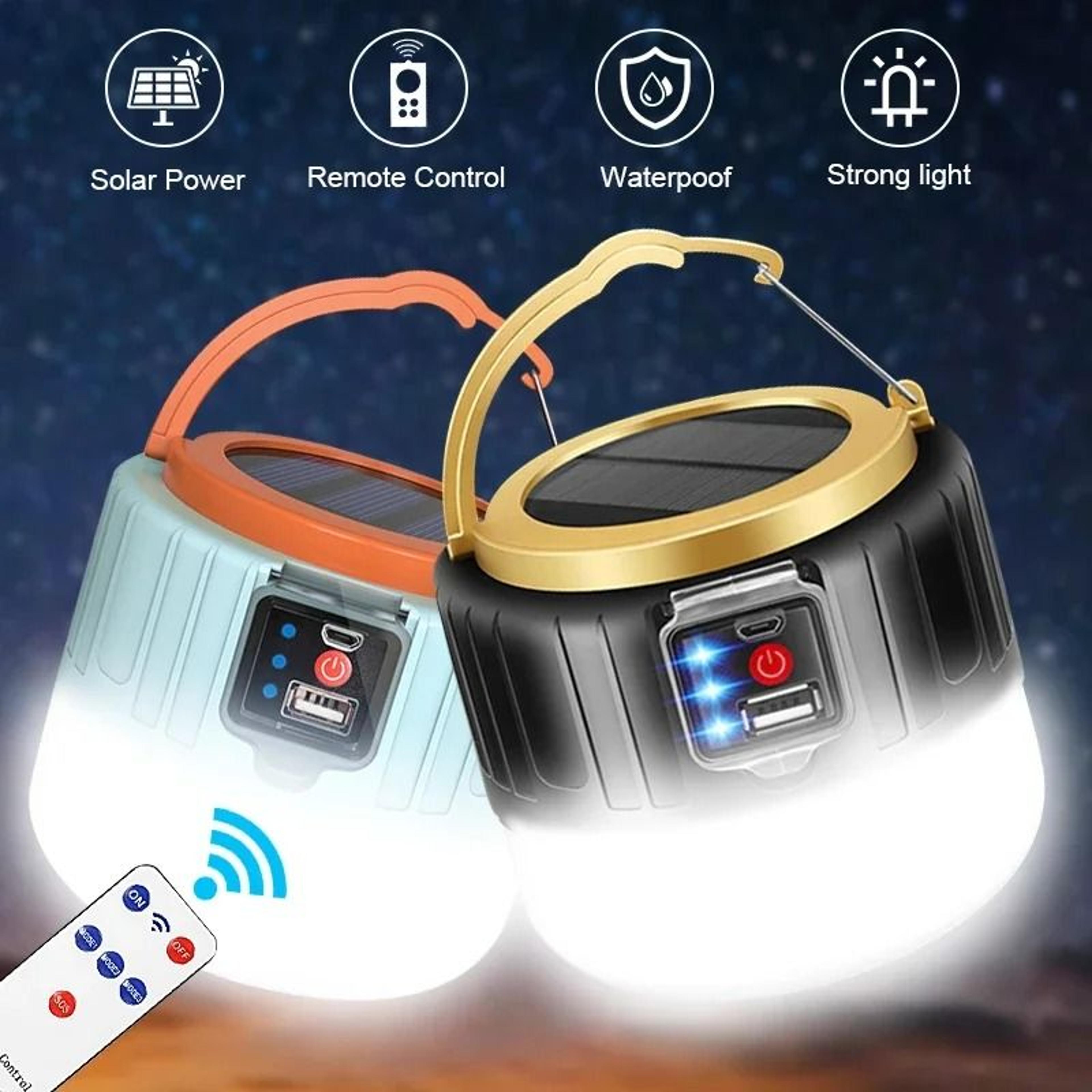 rechargeable led camping tent lamp (waterproof portable lantern & emergency bulb)