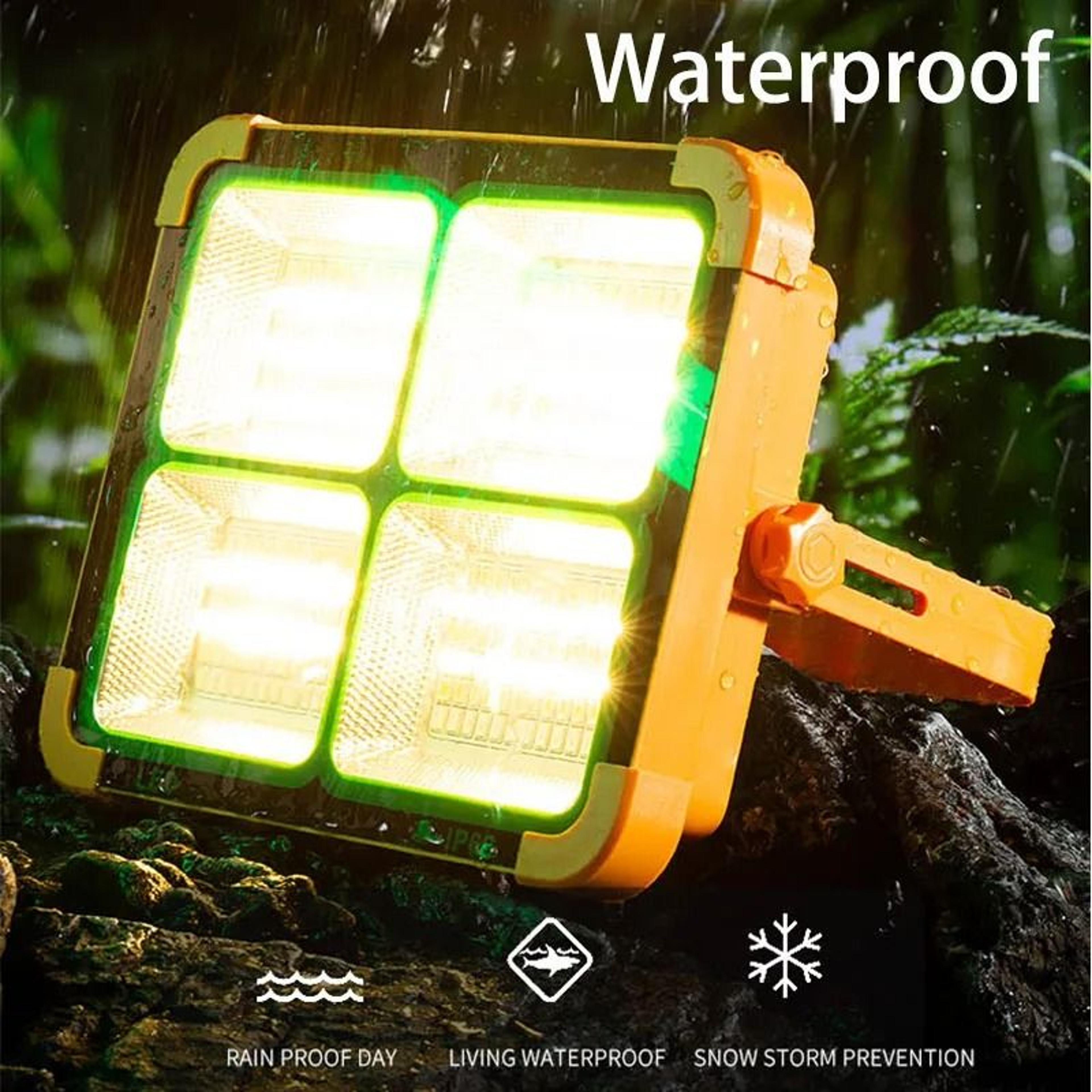 solar rechargeable high-power magnetic camping lantern (led tent light & emergency power bank)