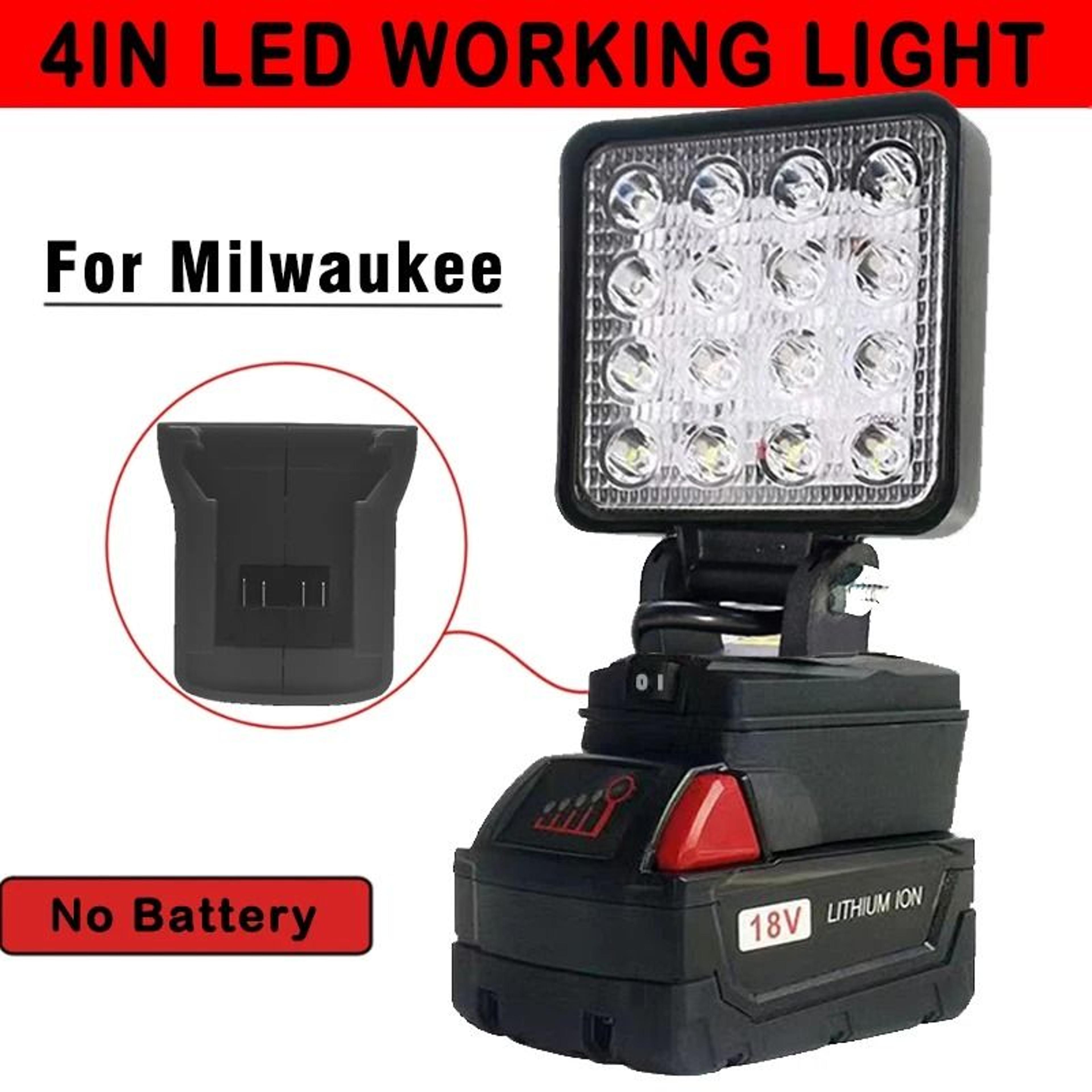4-inch cordless led work light spotlight for milwaukee m18 18v battery