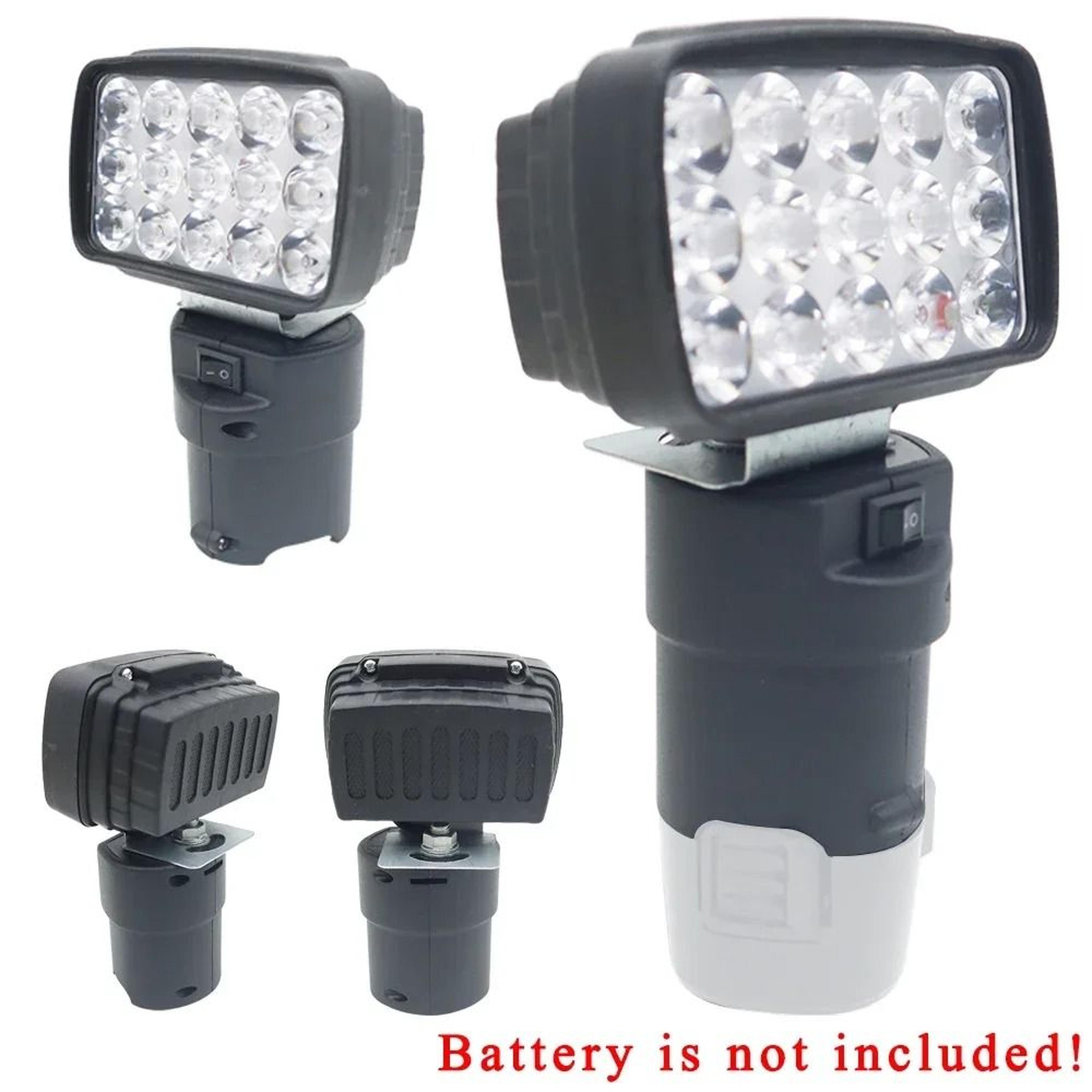 car led work light & handheld spotlight for lomvum, zhipu, fuge, komax 10.8v/12v batteries