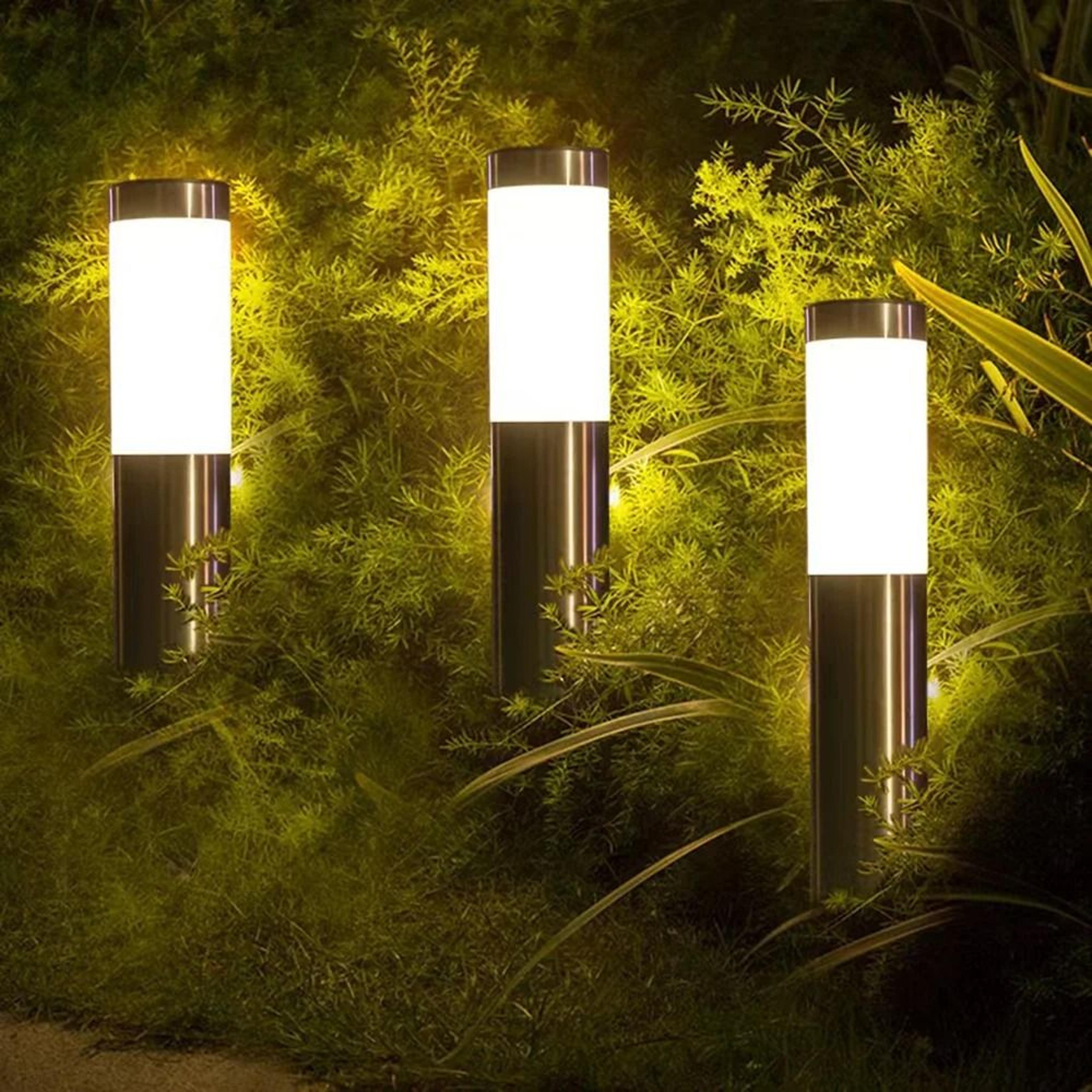upgraded solar outdoor pathway lights waterproof walkway landscape driveway auto on/off lawn stakes