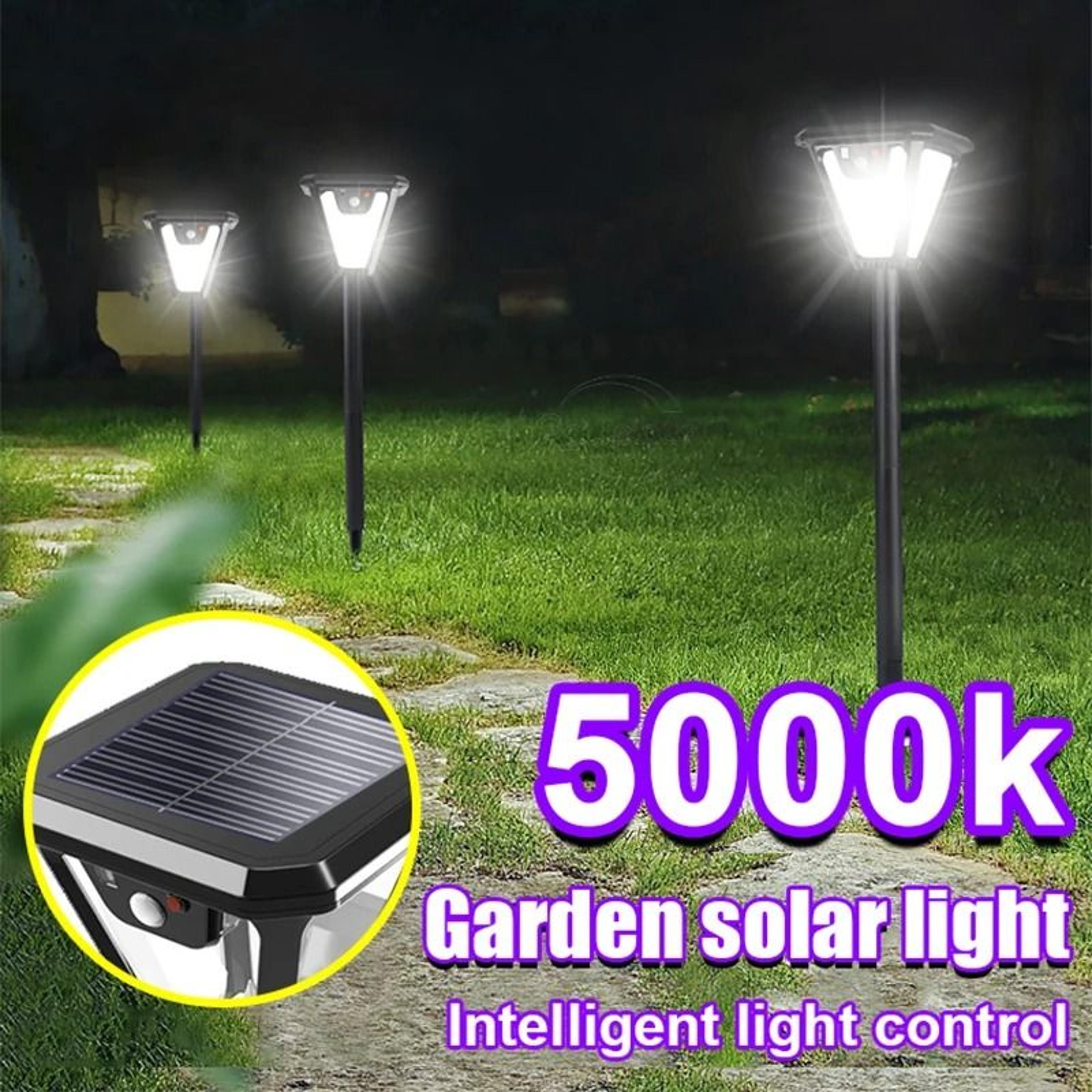 5000k solar pathway motion sensor lights ip65 waterproof garden lawn lamp & wall light for yard patio