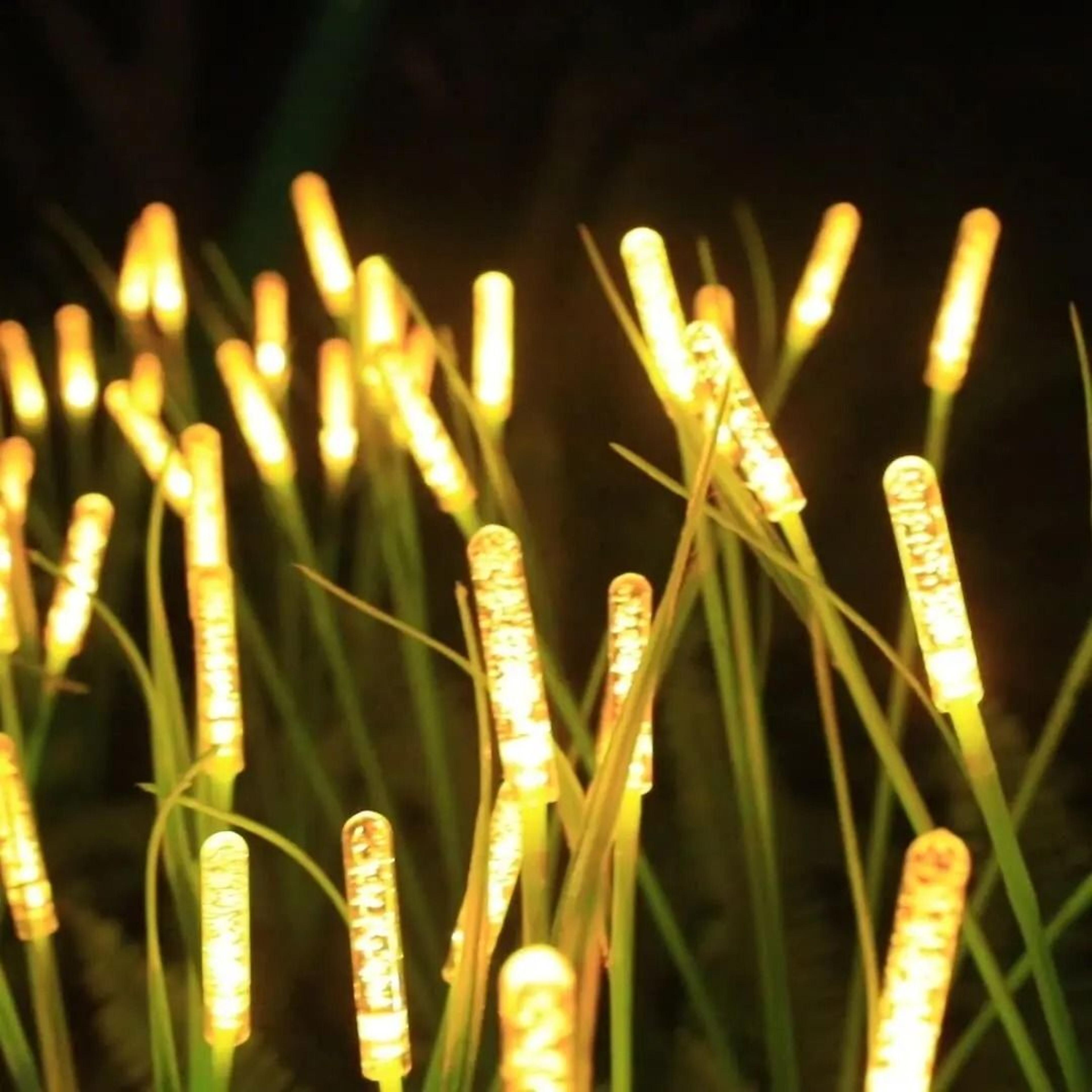 outdoor solar reed garden lights led waterproof swaying decorative lamp for patio yard pathway landscape