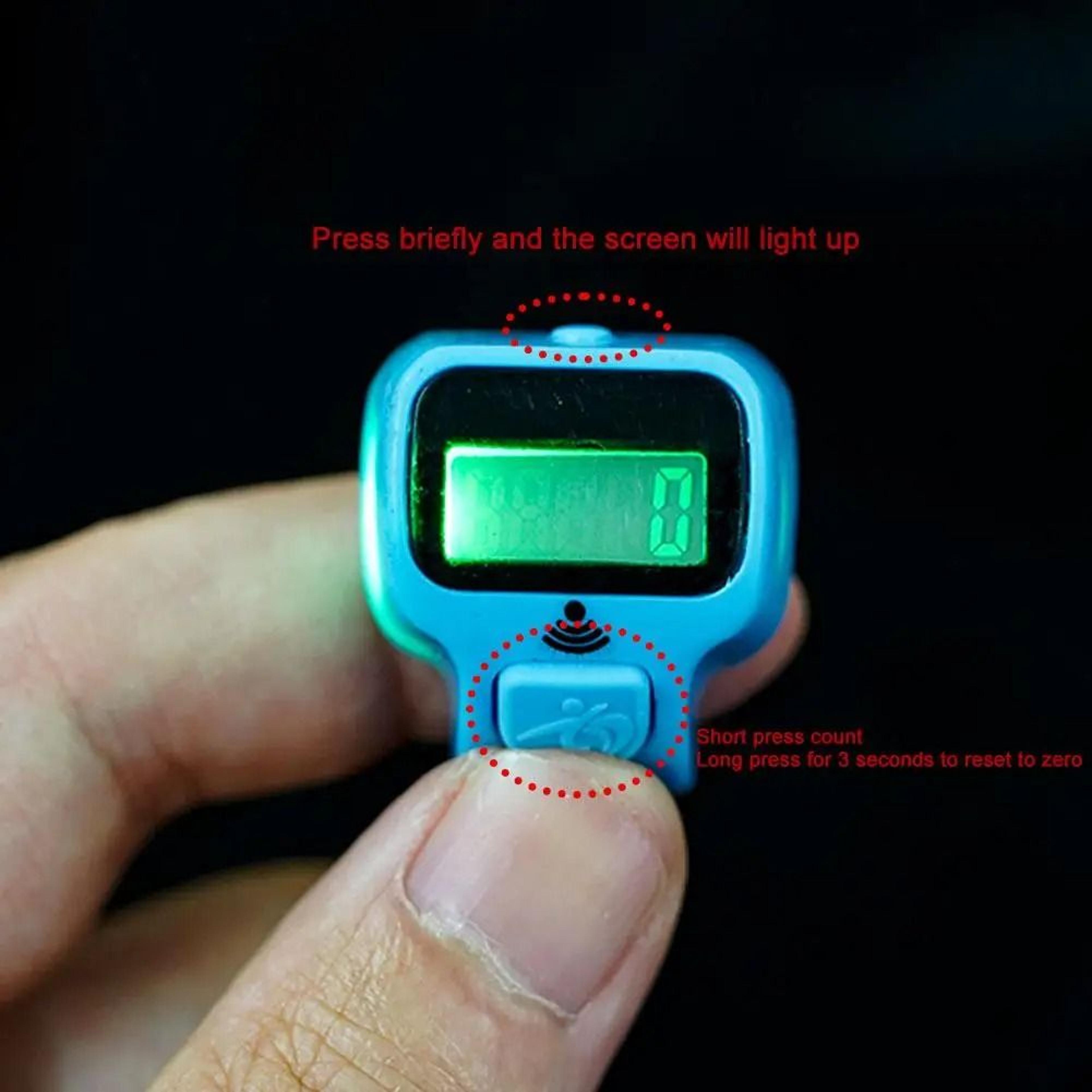 handheld electronic tasbih finger ring counter led digital tally clicker