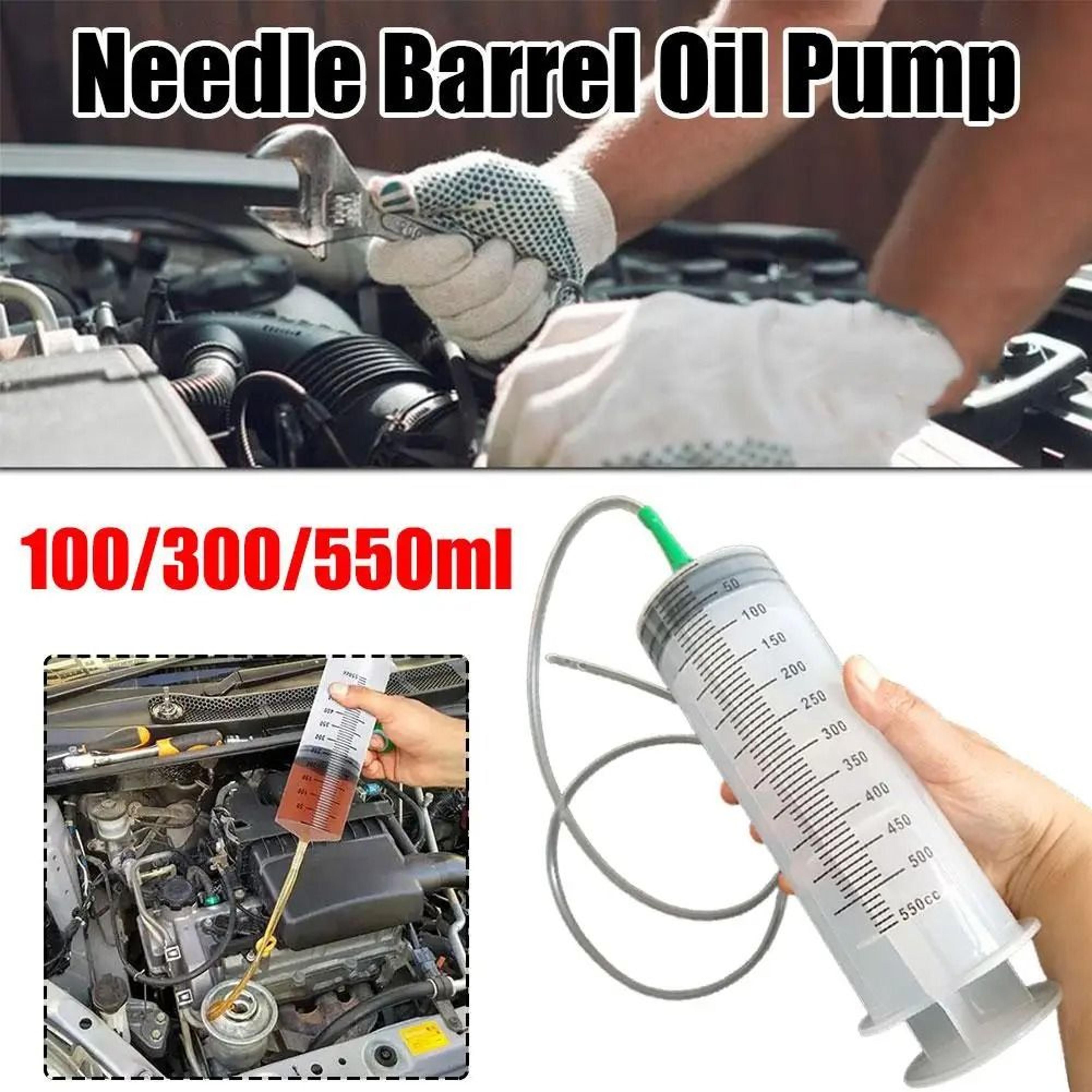 large capacity reusable measuring syringe with clear tubing & scale for fluid extraction & pet feeding